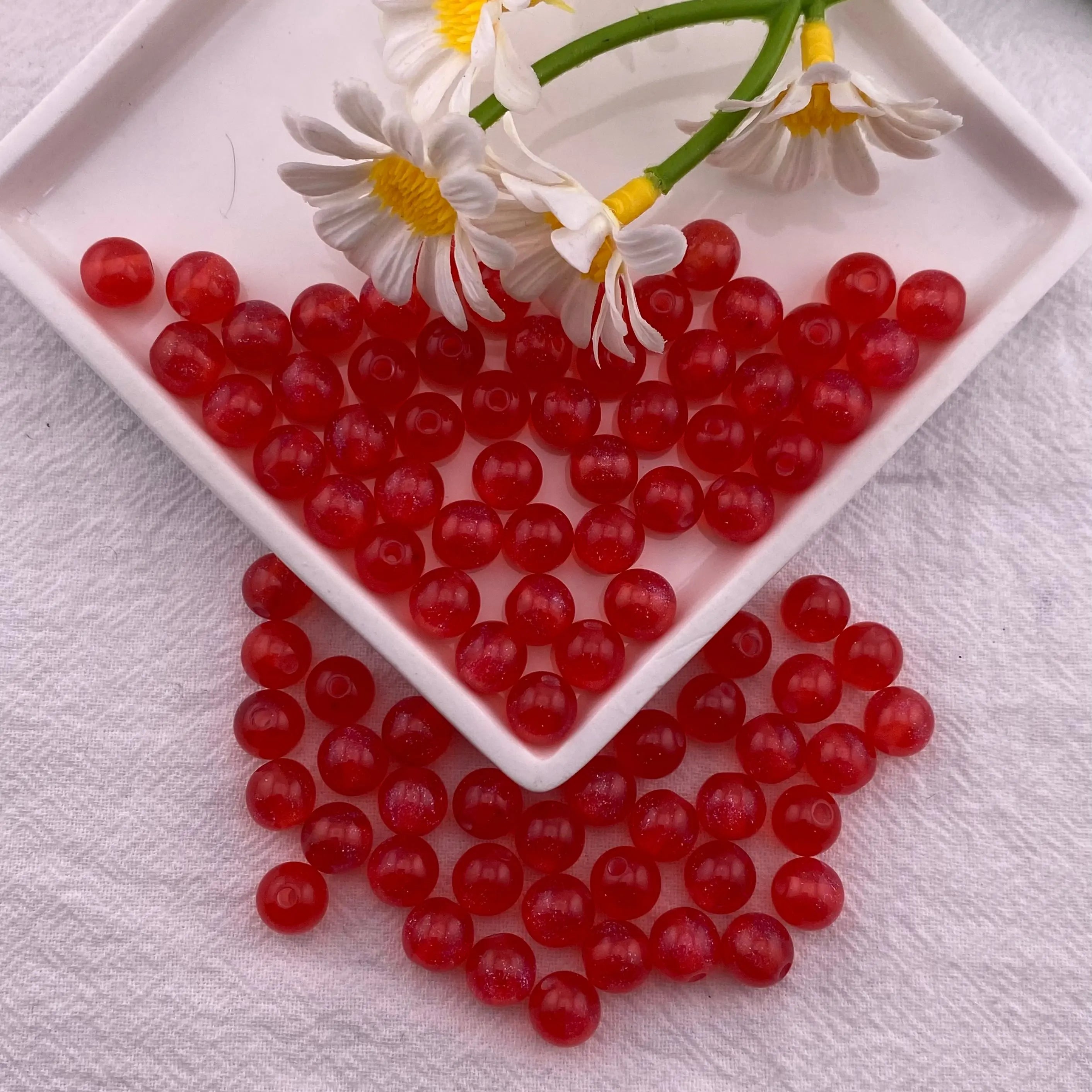 8mm Round Resin Beads with Glitter Powder Imitation Cat Eye Beads Loose Ball Spacer Beads for DIY Jewelry Bracelet Necklace Earring Making Zoe's DIY Shop