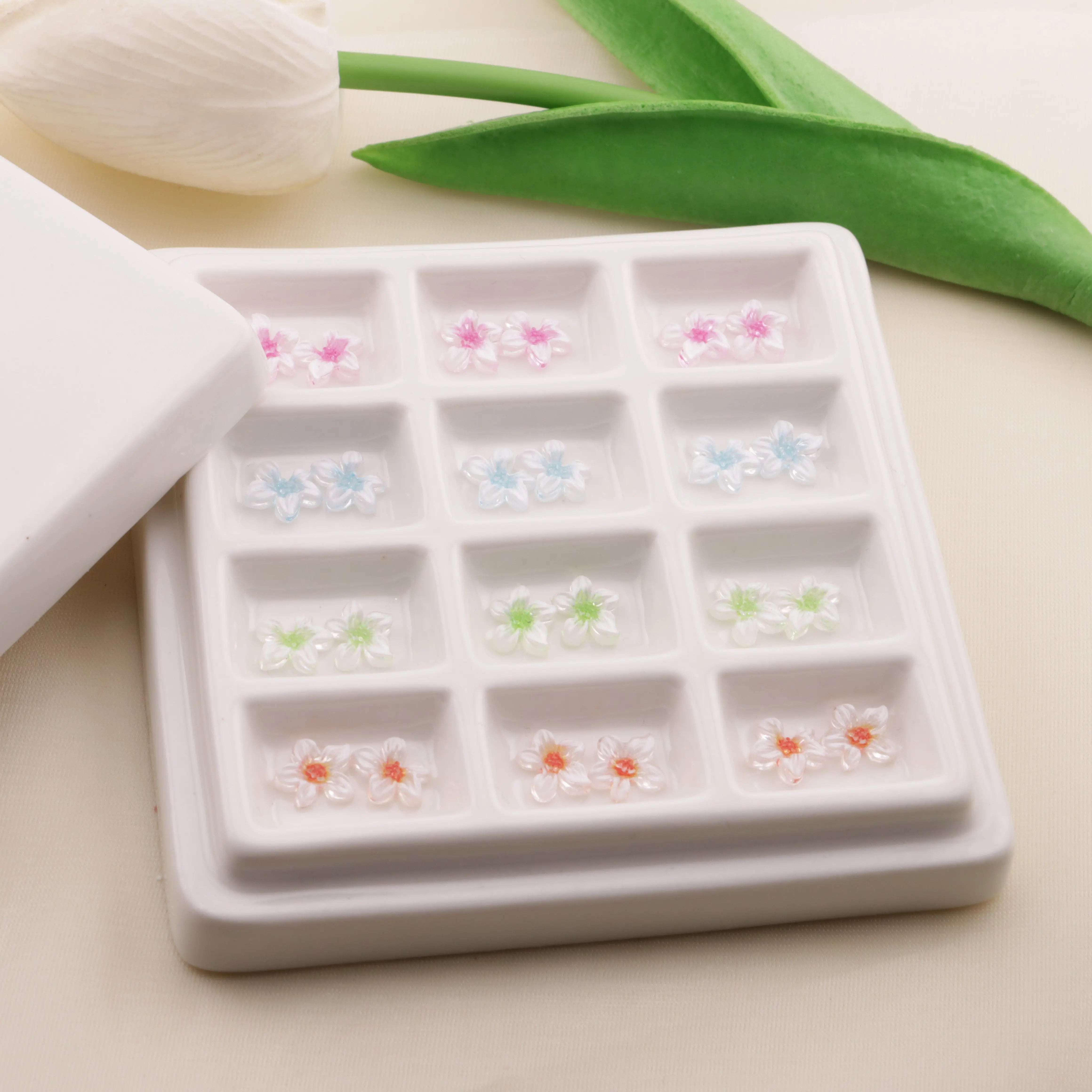 9.2nm Transparent Printing Flower Zoe's DIY Shop