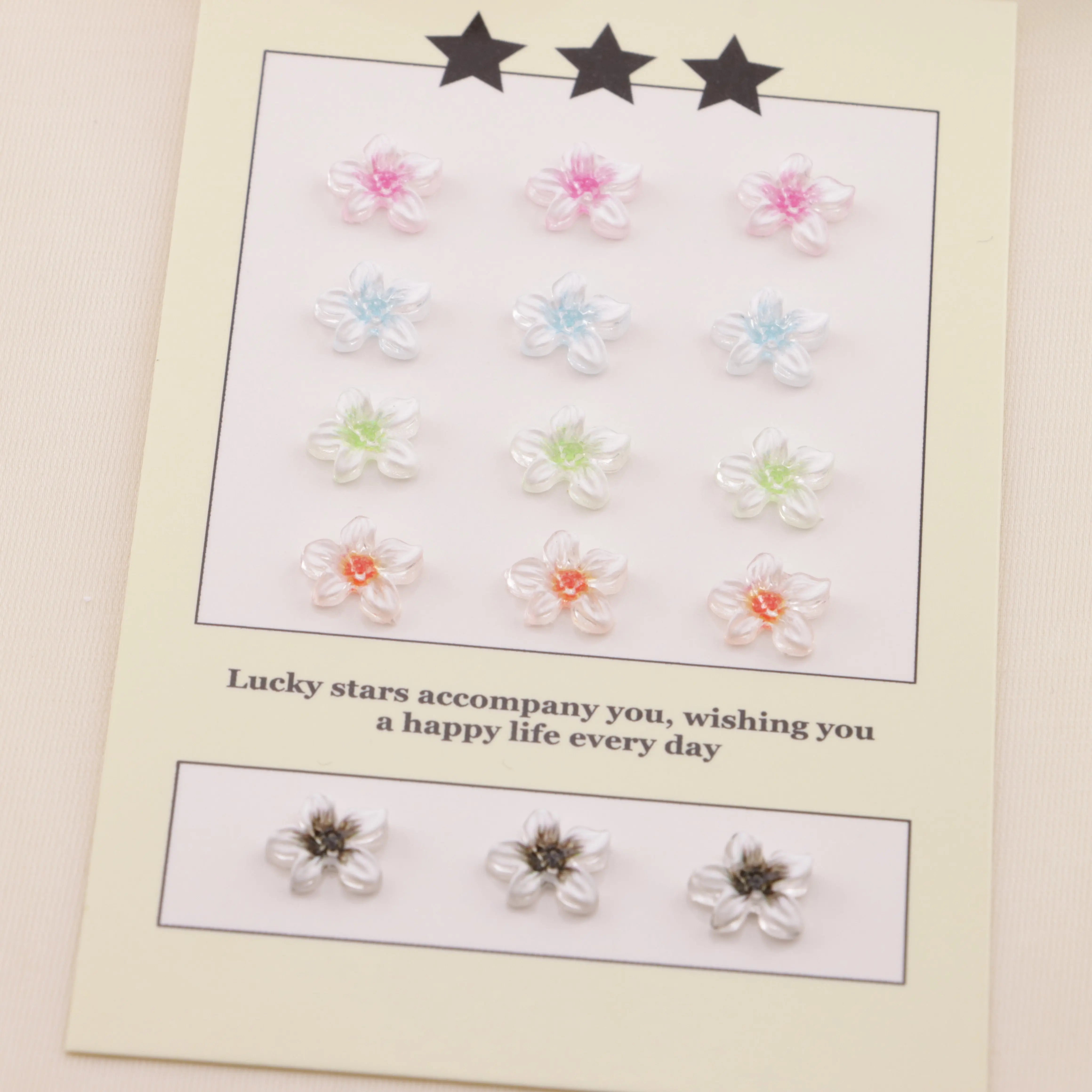 9.2nm Transparent Printing Flower Zoe's DIY Shop