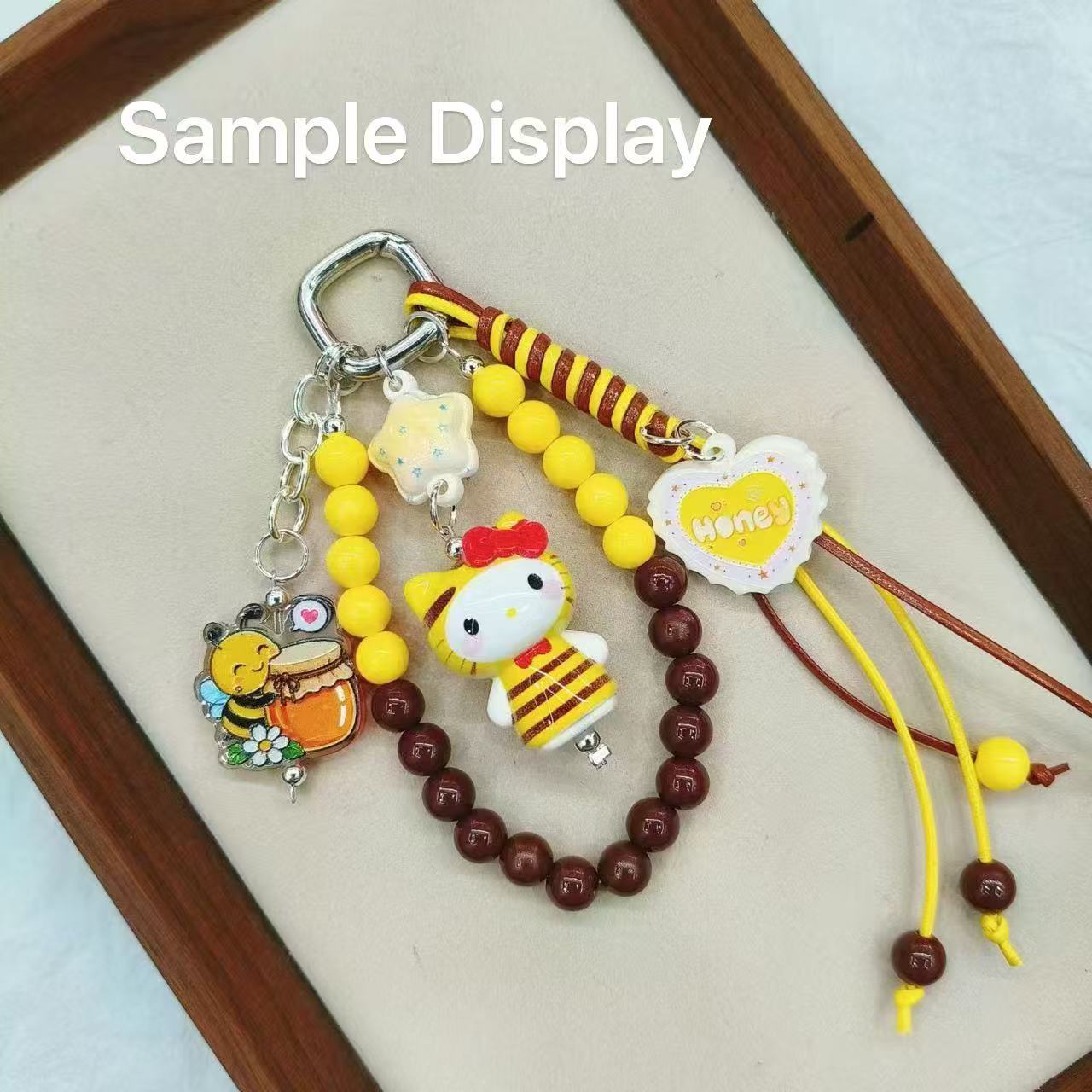 3D Cute Cat Acrylic Beads In Different Outfits For Pen Toppers Decoration And Keychains Random Mix
