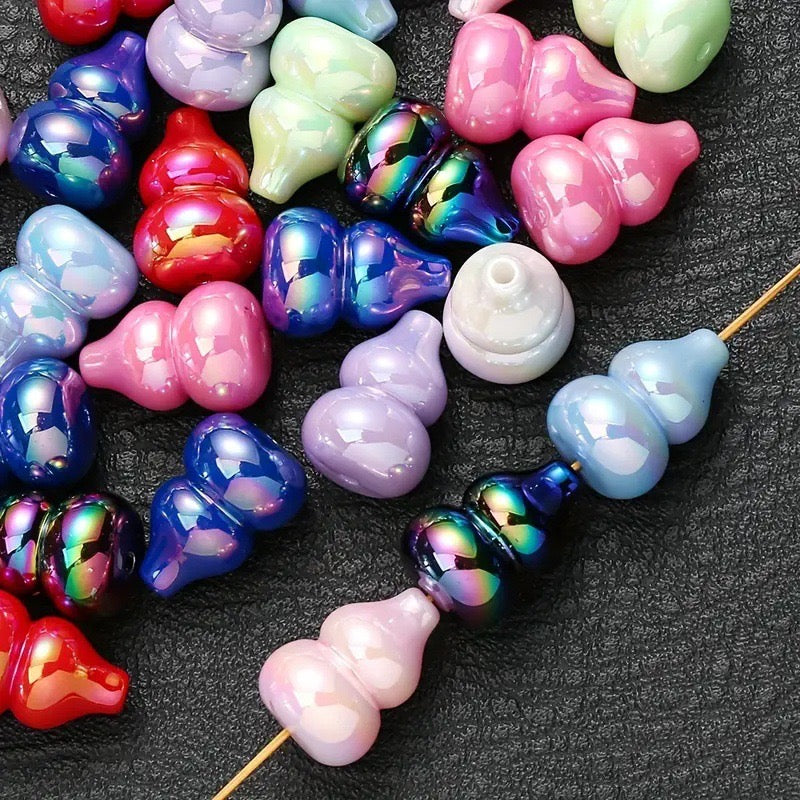 FS2301-15×21MM Random Mixed Color UV Hours Acrylic Beads Fit For Beadable Pens