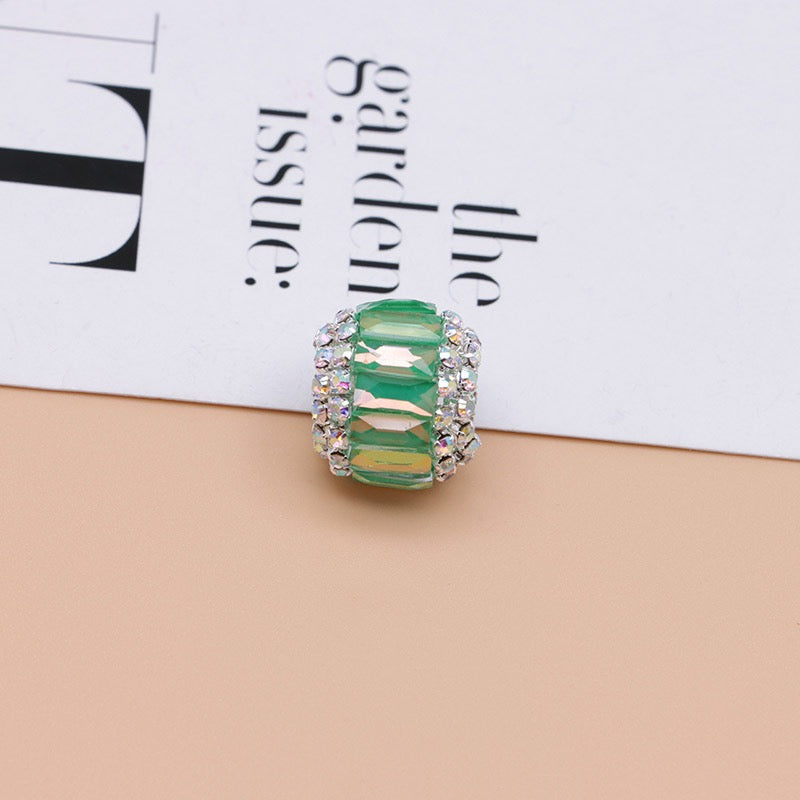 FS10876 -About 15×17×17mm Mocha Glass Crystal Fancy Beads