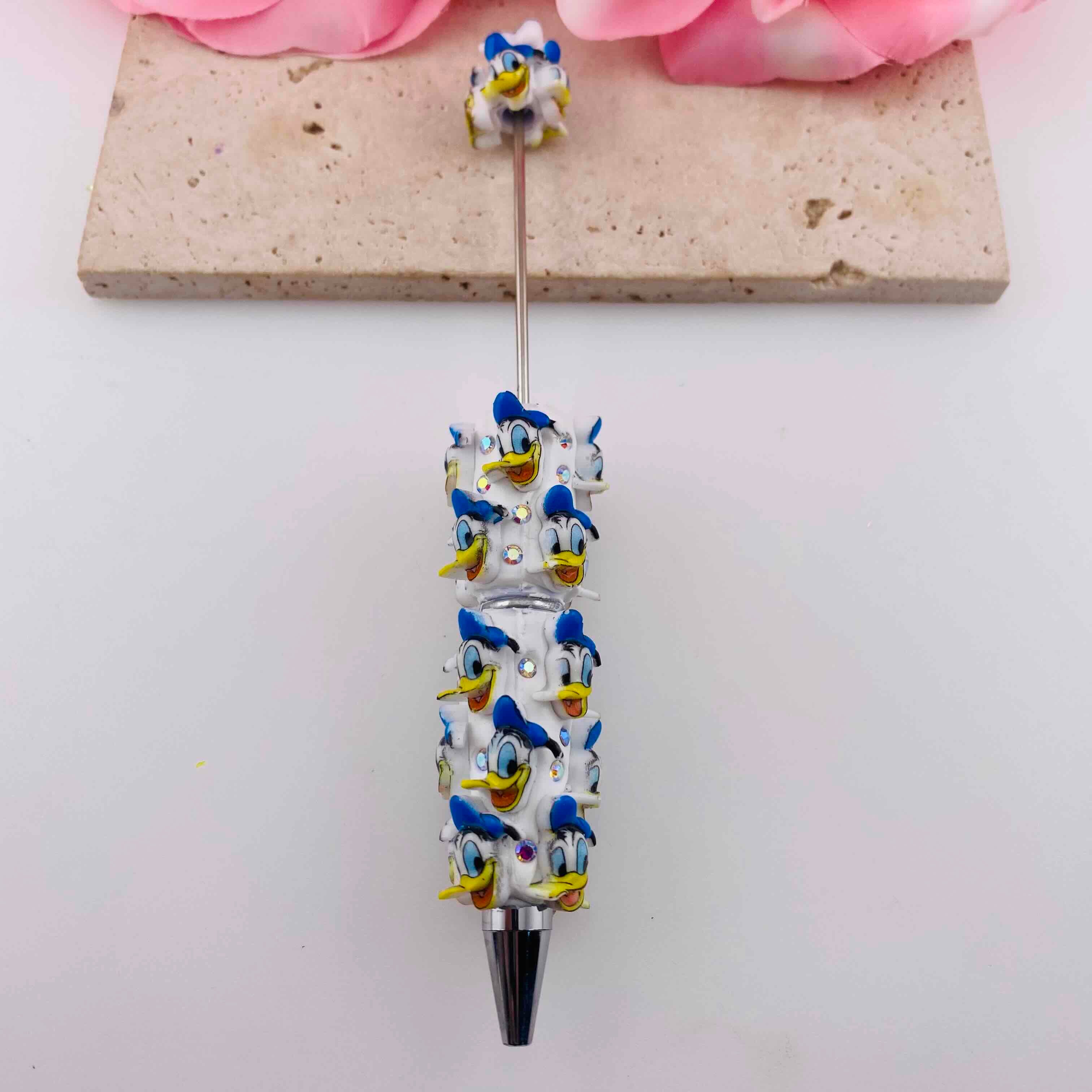 FS19790-Donald Duck Clay Beaded Pens