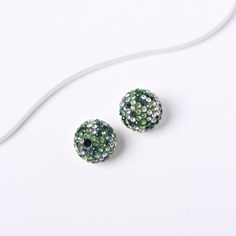 FS20234-16mm Rhinestone Clay Beads For Making Keychain Beadable Pens