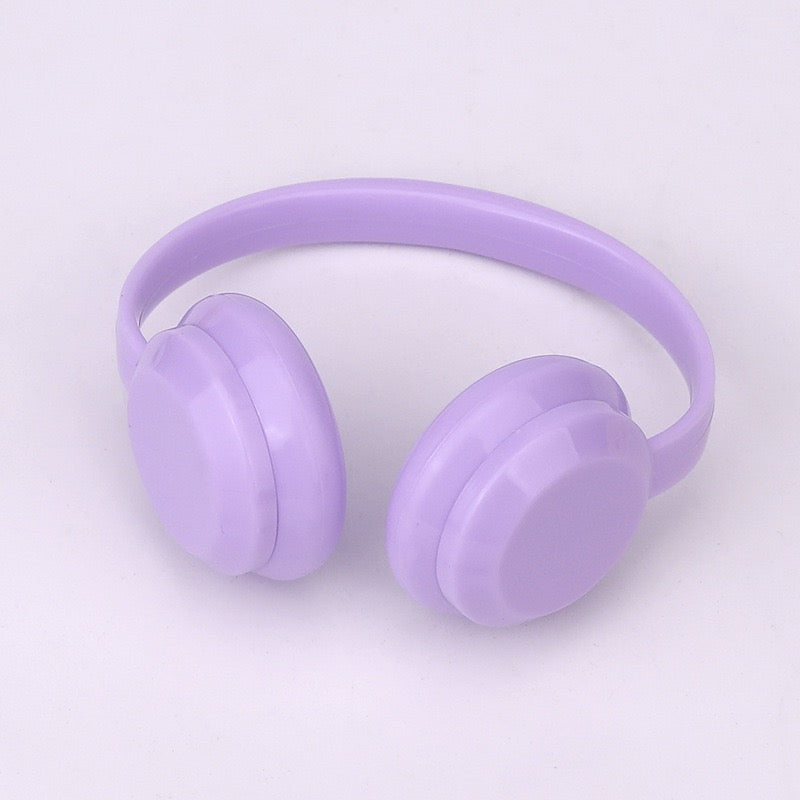 FS5622-Solid Color Ear Phone For 17cm Labubu 1.0-2.0-3.0-4.0 Zoe's DIY Shop