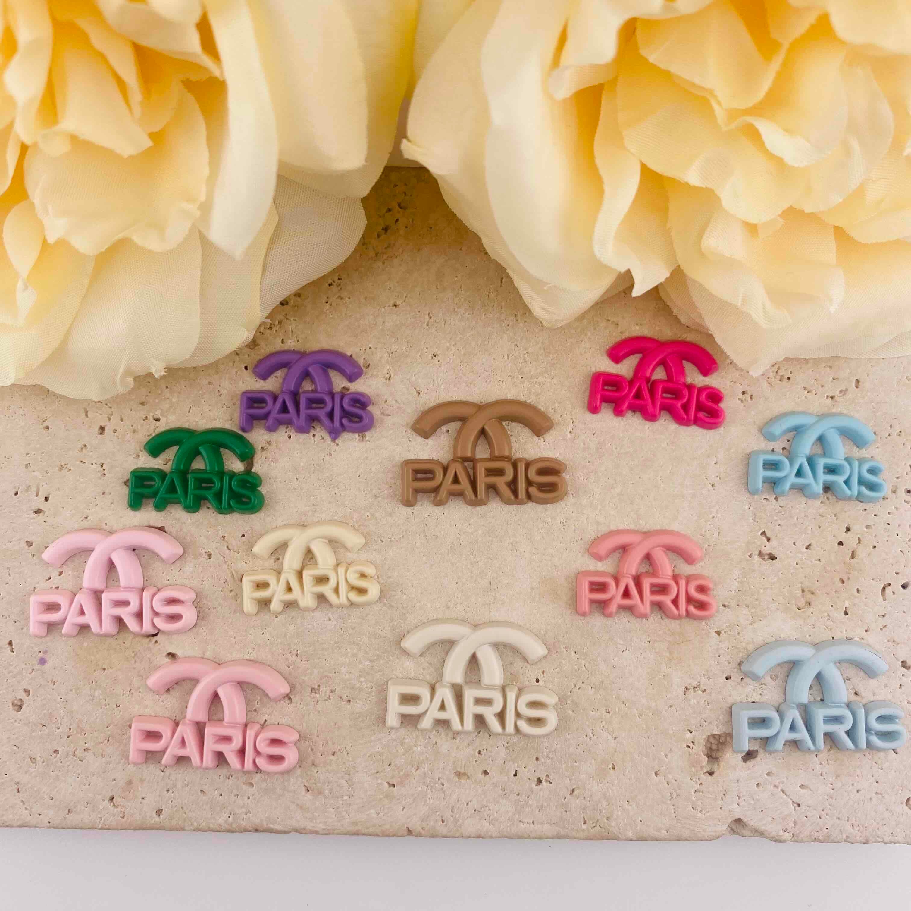 FS3887-  About 16*25mm Paris Acrylic Charms