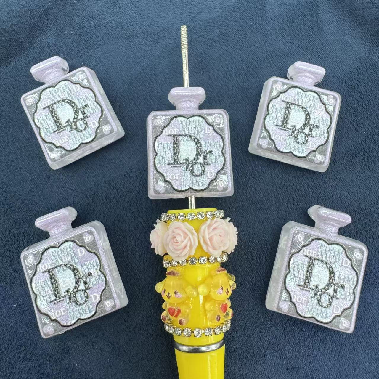 Perfume Bottle Acrylic Beads