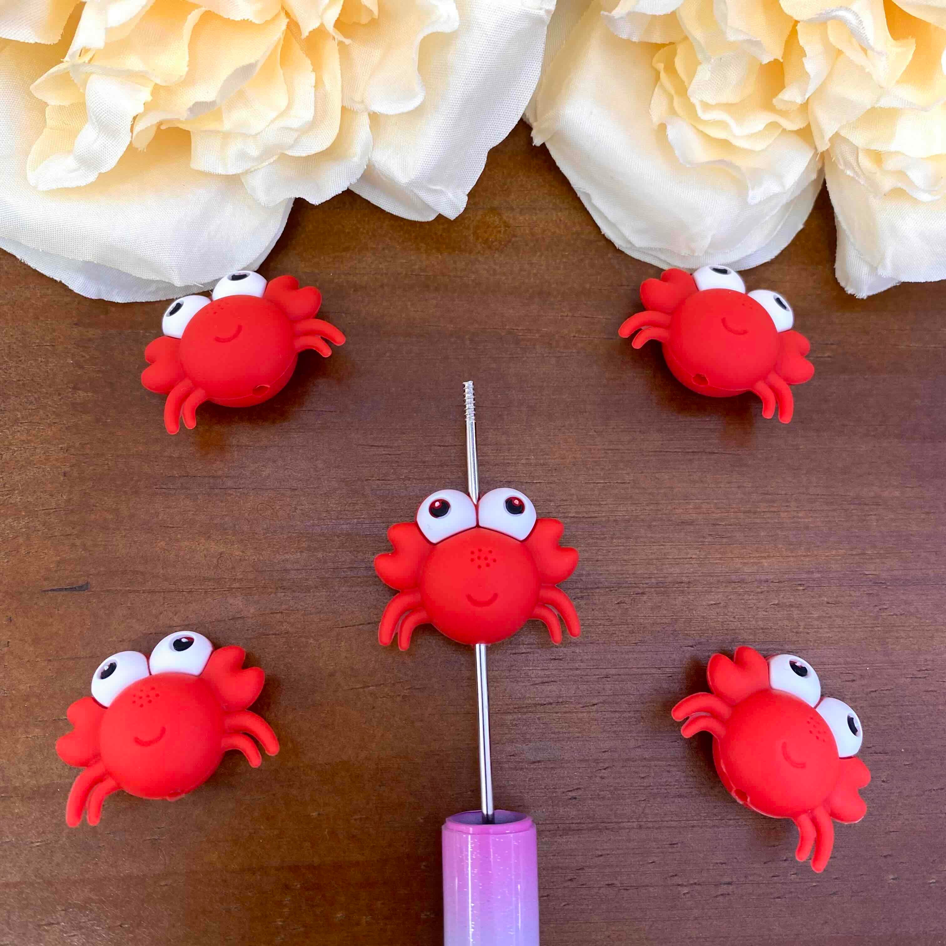 FS20547-3D Crab Silicone Focal Beads
