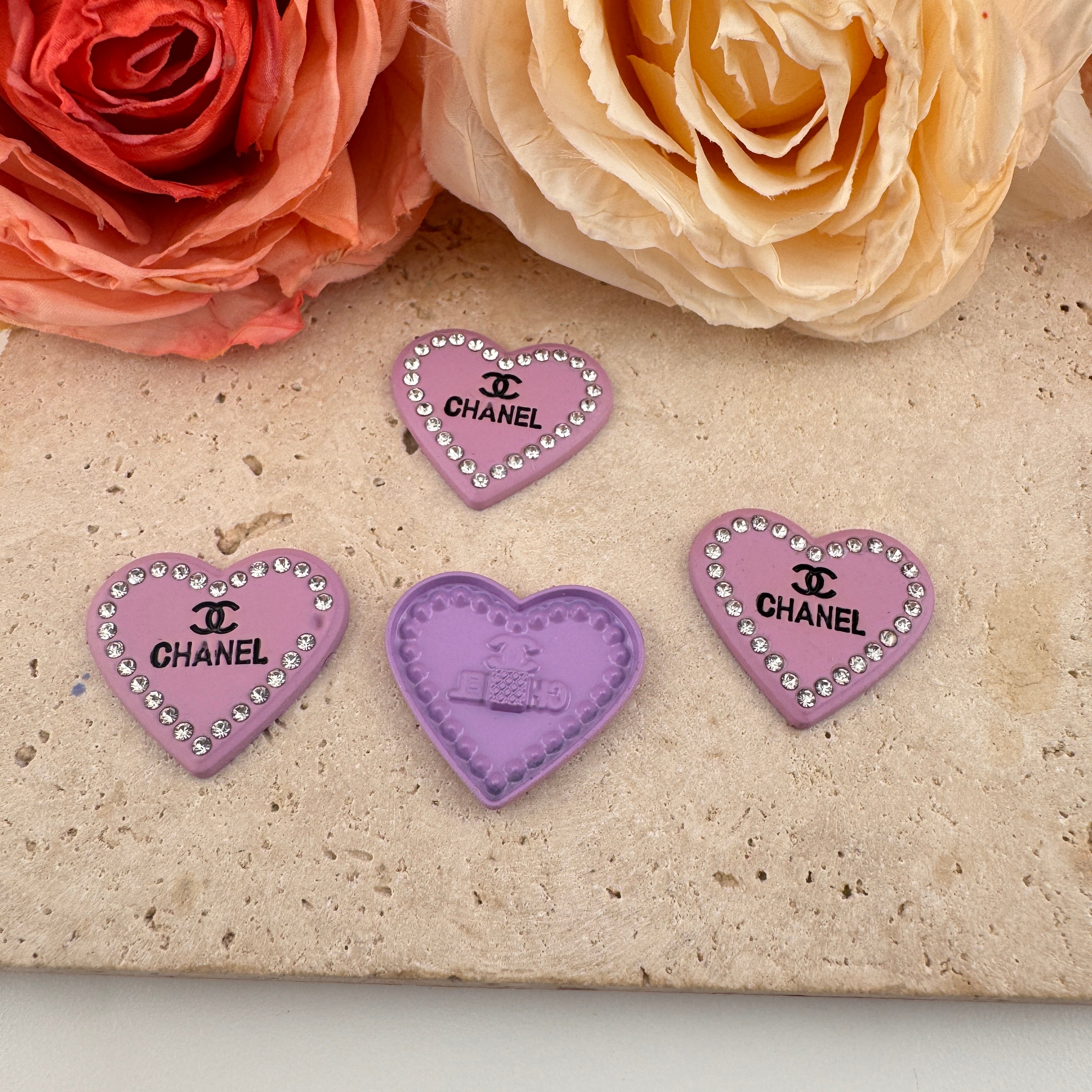 FS2961-About 23*26mm Heart Metal Patch For Making Fancy Beads