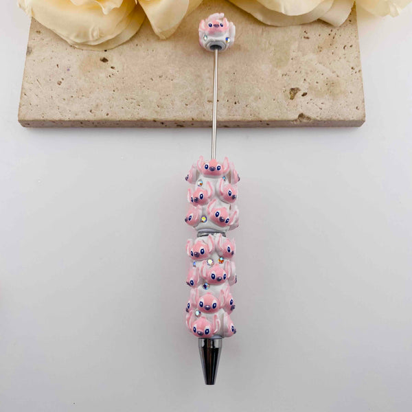 FS20315-Cute Pink Stitch Beadable Clay Pens