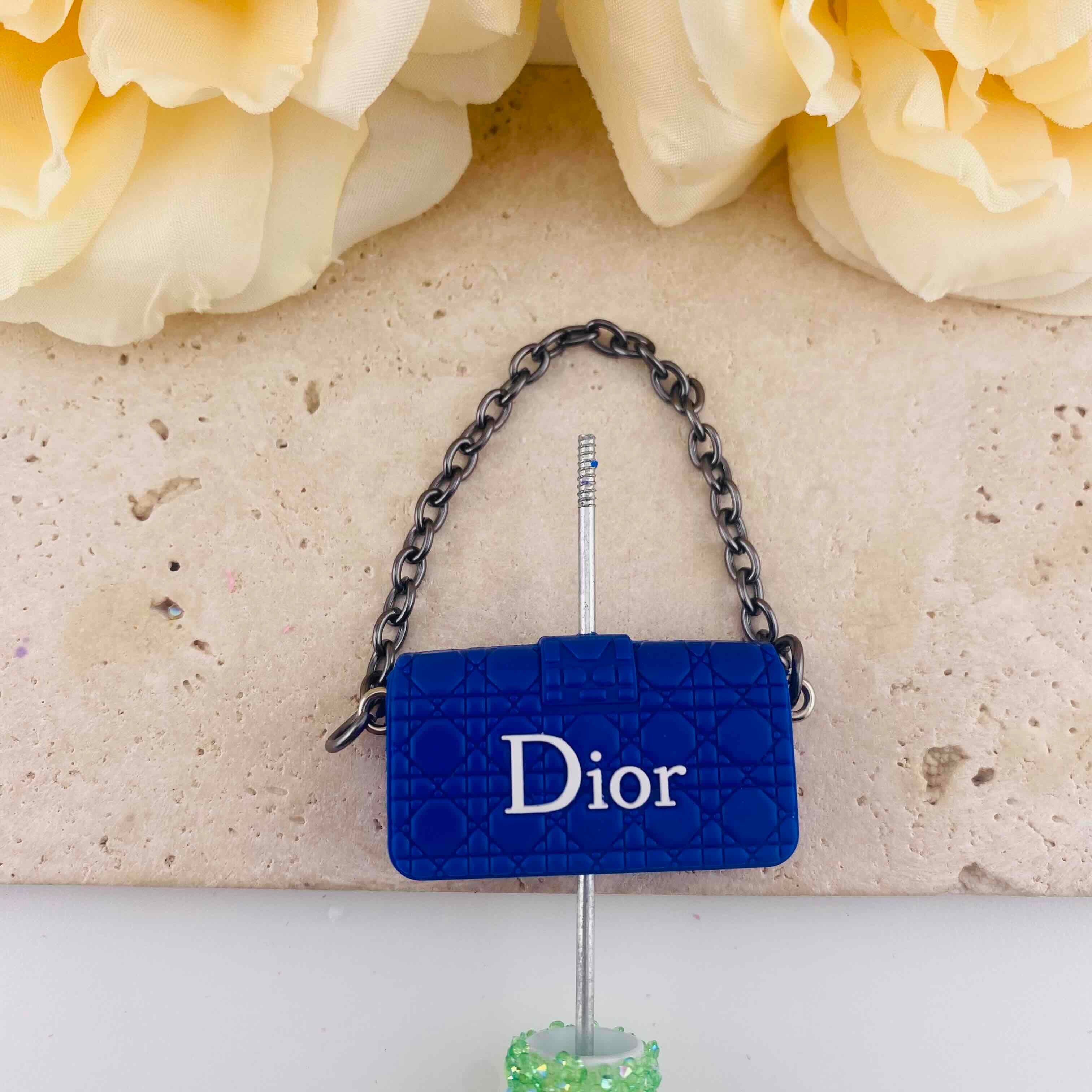 FS5604-About 23*38mm Dior Chain Handbag Silicone Beads