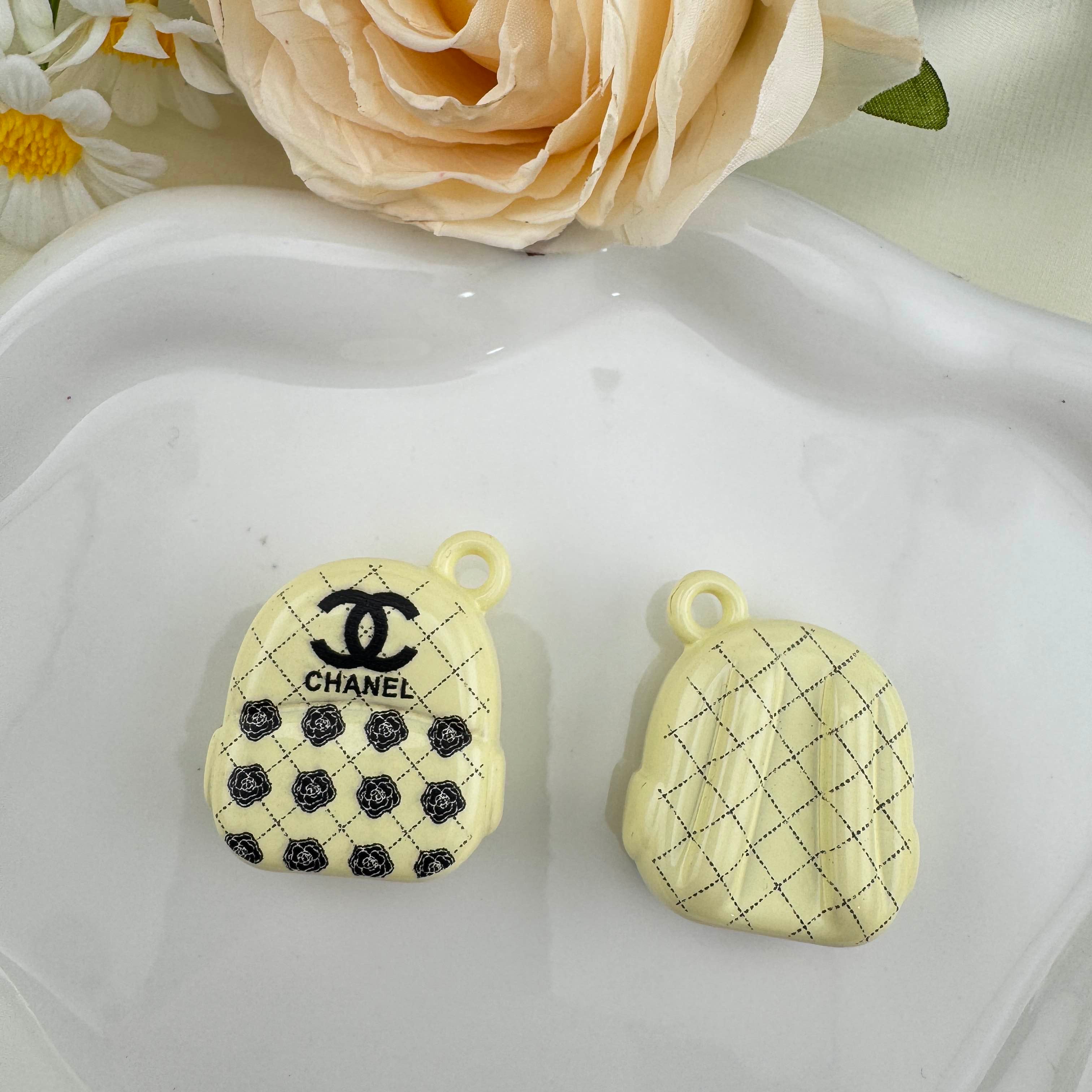 FS6831-About 27×29mm Random Mixed 3D School Bag Acrylic Beads Fit For Beadable Pens Zoe DIY Wholesale