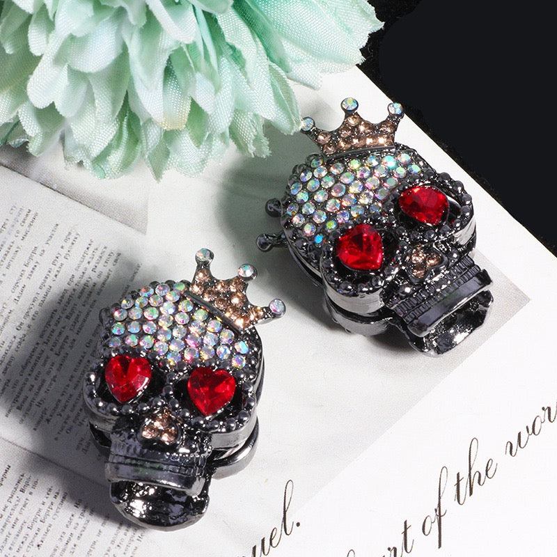 FS19375-About 29*19*16mm Halloween Skull Metal Beads