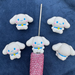 3D Cinnamoroll Hand Painted Acrylic Beads