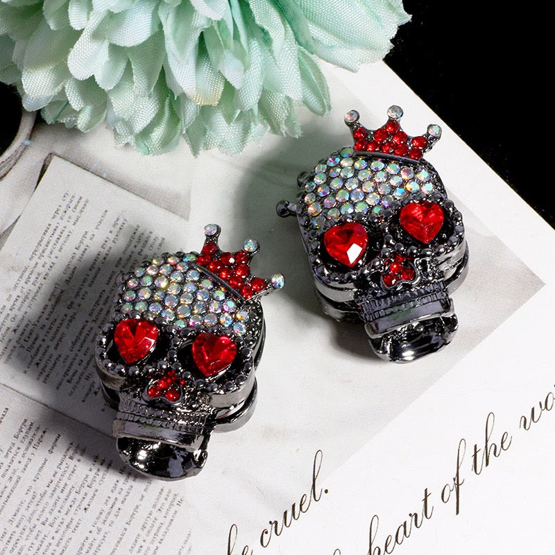 FS19375-About 29*19*16mm Halloween Skull Metal Beads