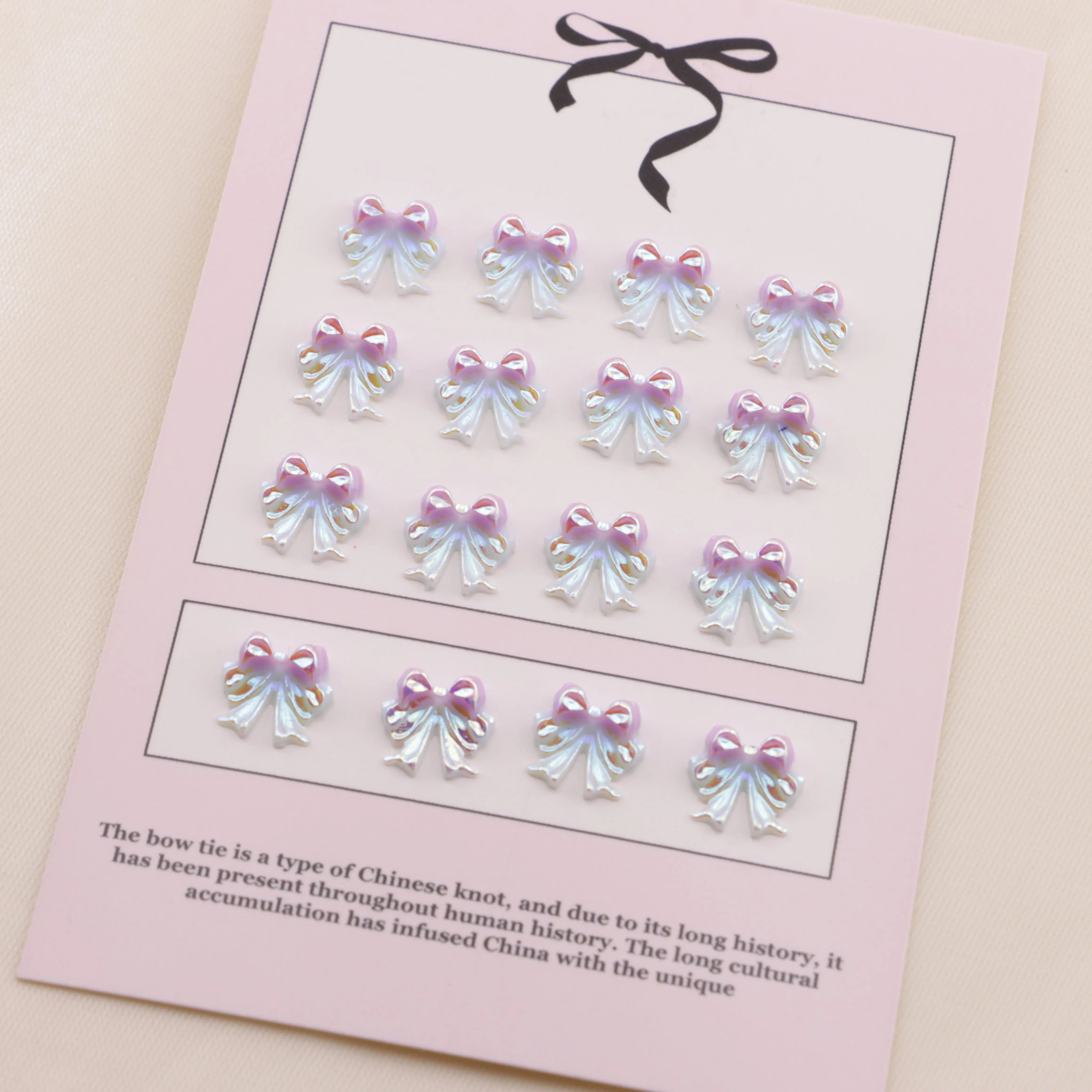 9*9Mm UV Bowknot Nail Art Stickers UV Bowknot Nail Art Stickers Zoe's DIY Shop