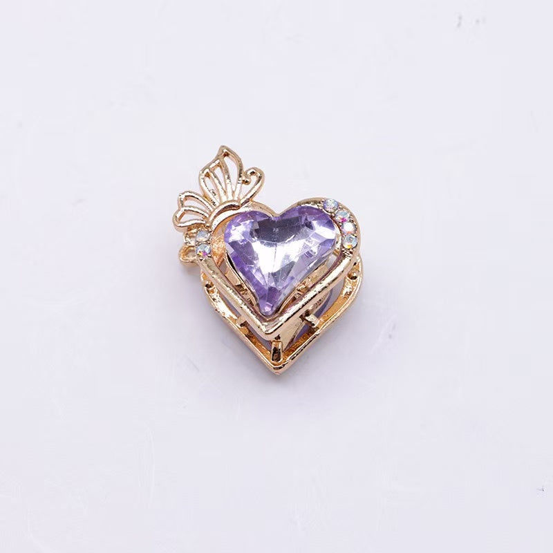 Heart Butterfly Heavy-Duty Beads Straight Hole Beading Accessories Findings DIY Beaded Pen