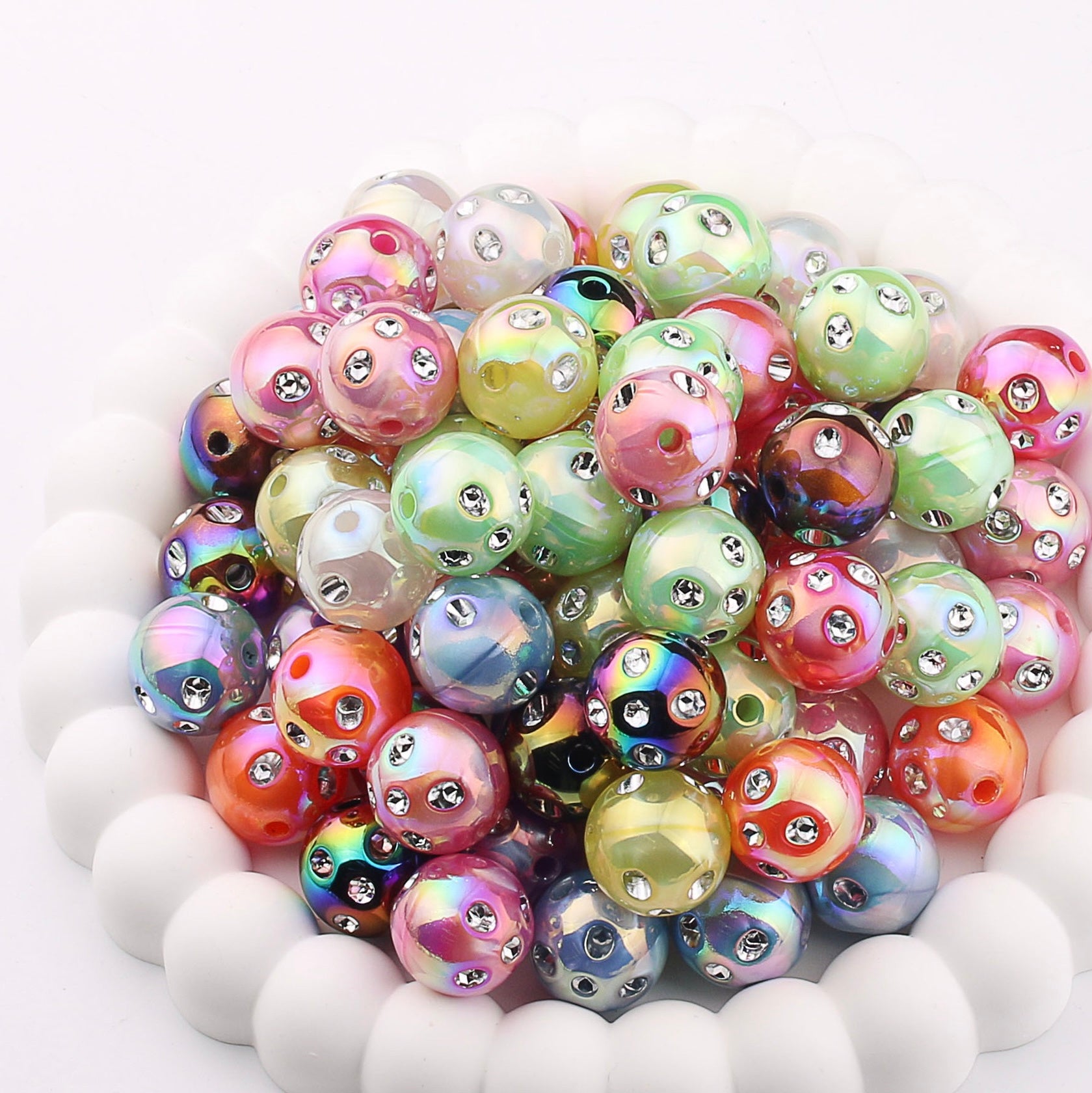 FS1927-16MM Diamond Acrylic Beads Fit For Beadable Pens