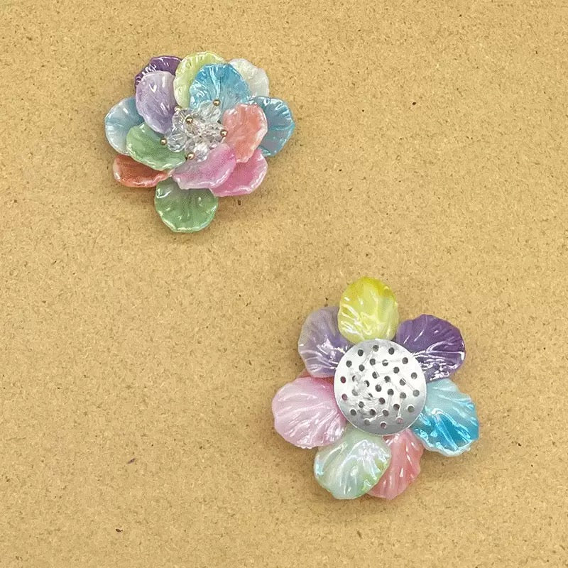 FS1004- 47MM Mixed Color Handmade  Flower For Making Fancy Beads Zoe's DIY Shop