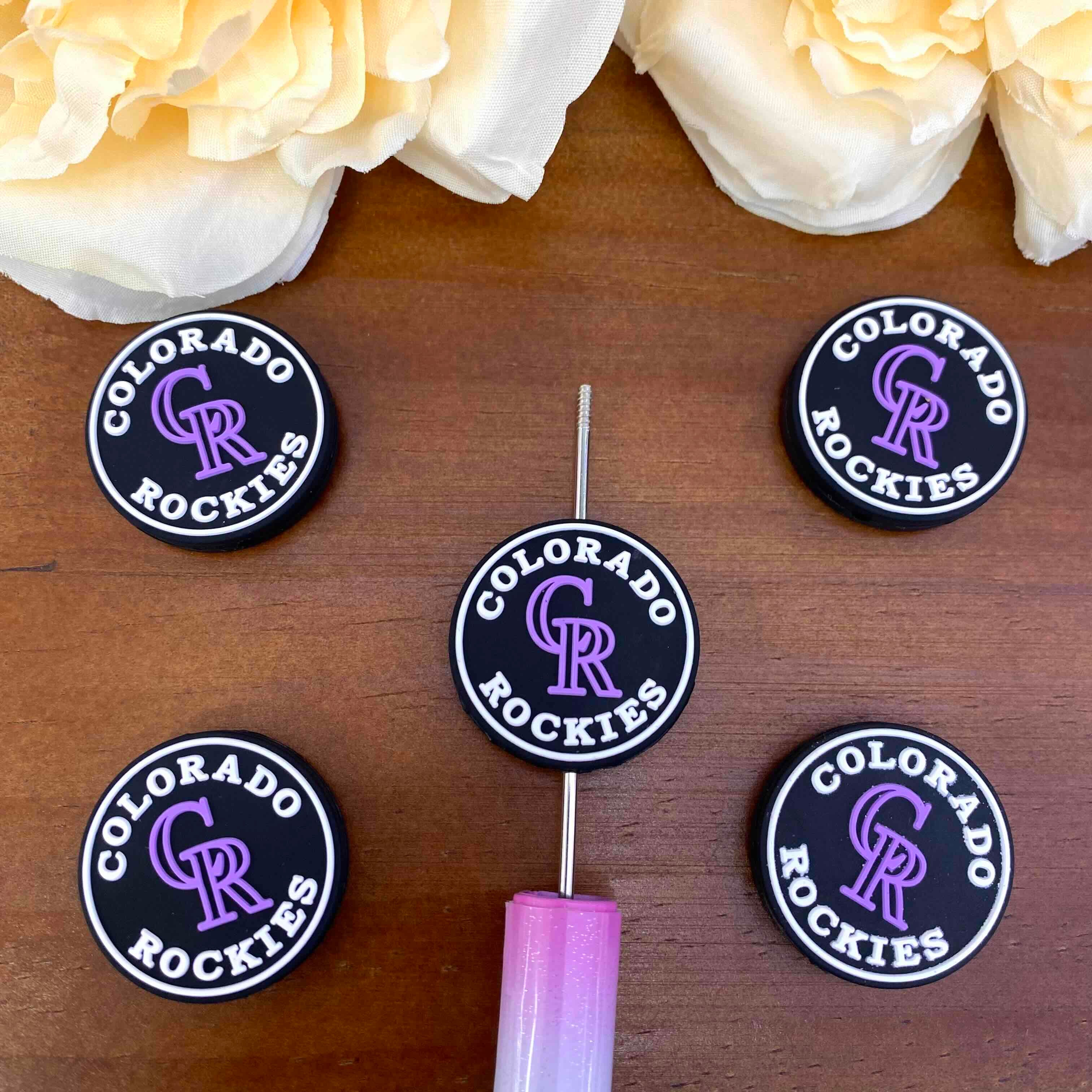 FS20589-Colorado Rockies Flat Silicone Focal Beads