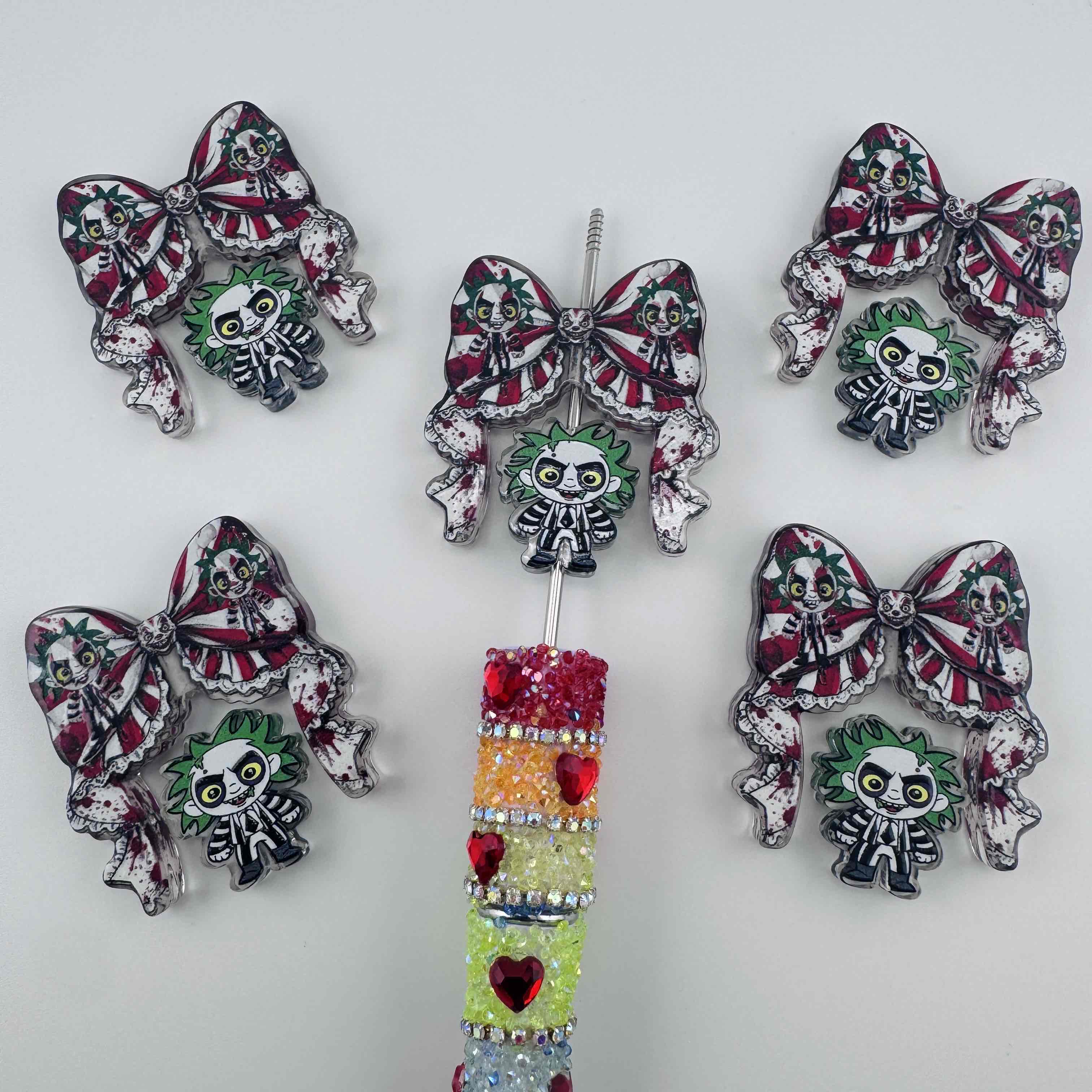 FS20034-Beetlejuice Acrylic Focal Beads