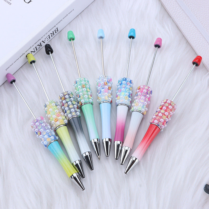 FS2741-5 Pieces Colorful Pearl Fancy Beadable Pens