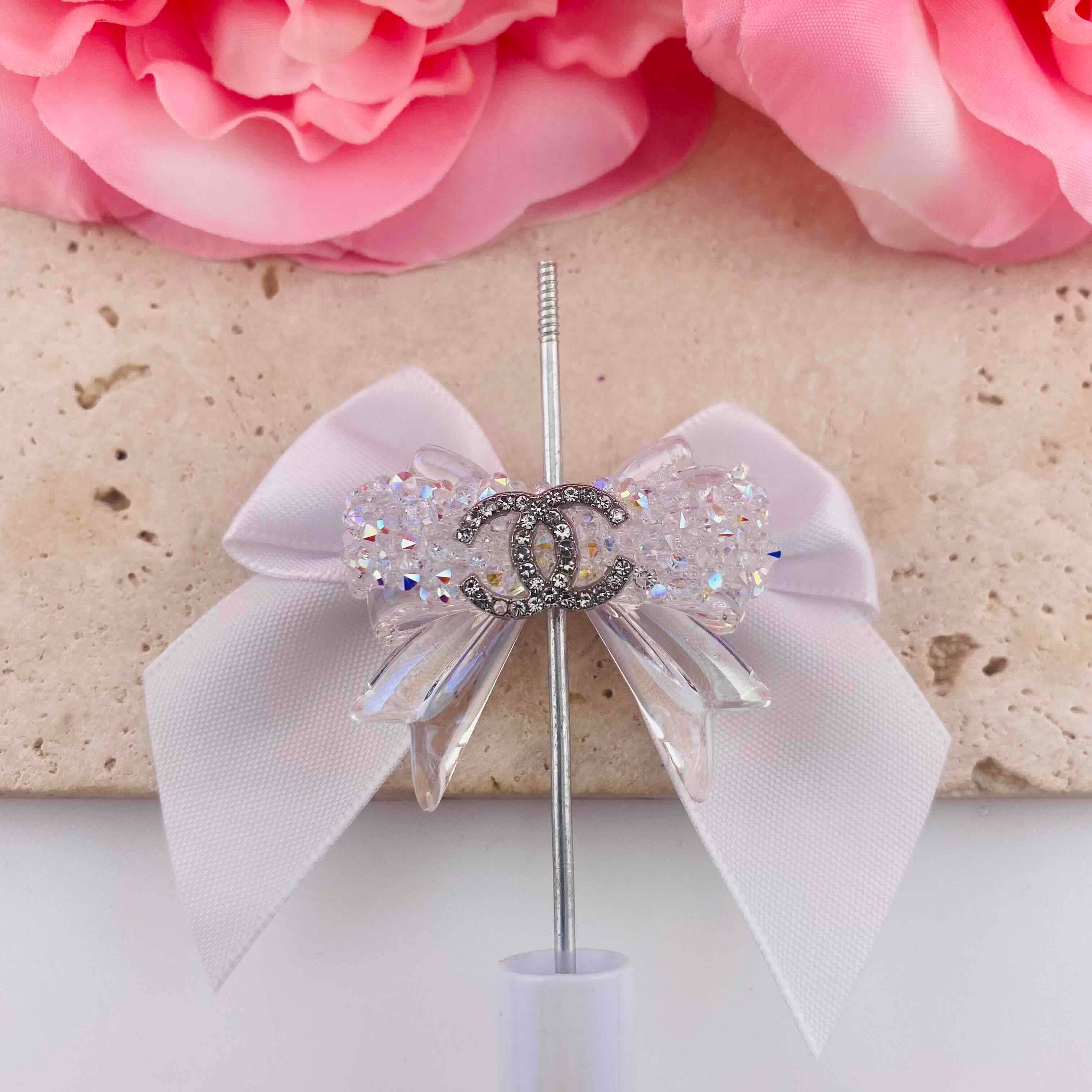 PP19784-About 32*37mm Rhinestone Bow Beads