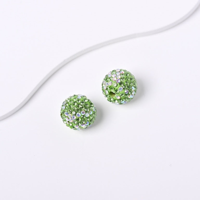 FS20234-16mm Rhinestone Clay Beads For Making Keychain Beadable Pens