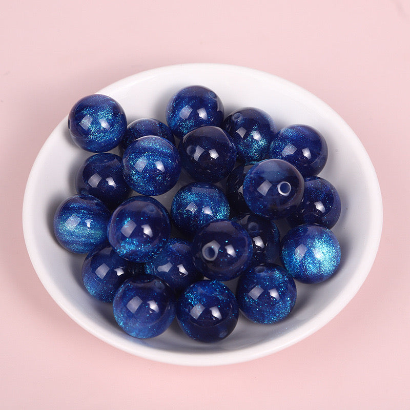 FS1614-16 MM Galaxy Resin Beads Fit  For Beadable Pens