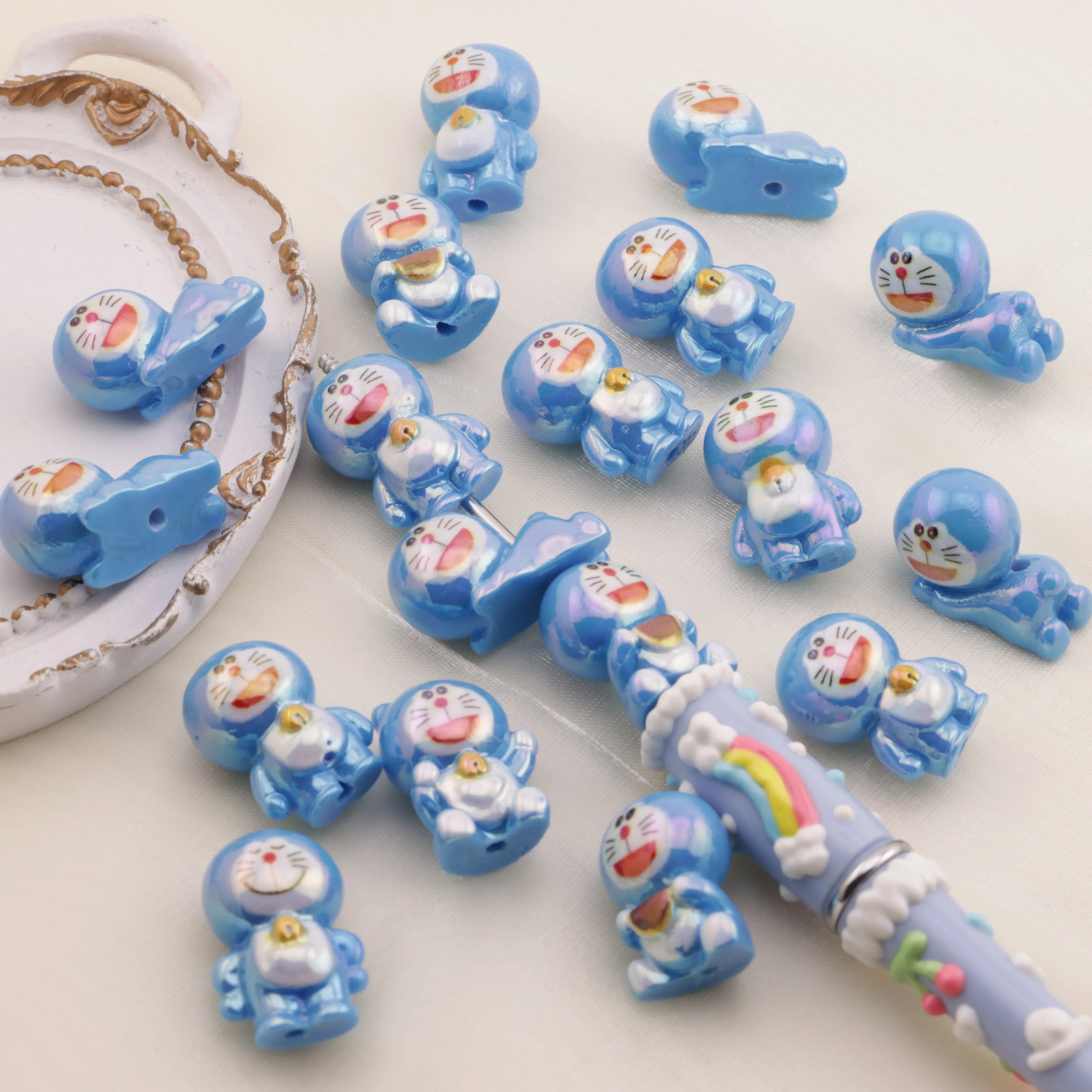ABOUT 16×21MM UV Doraemon BEADS UV Doraemon BEADS FIT FOR PEN Zoe's DIY Shop