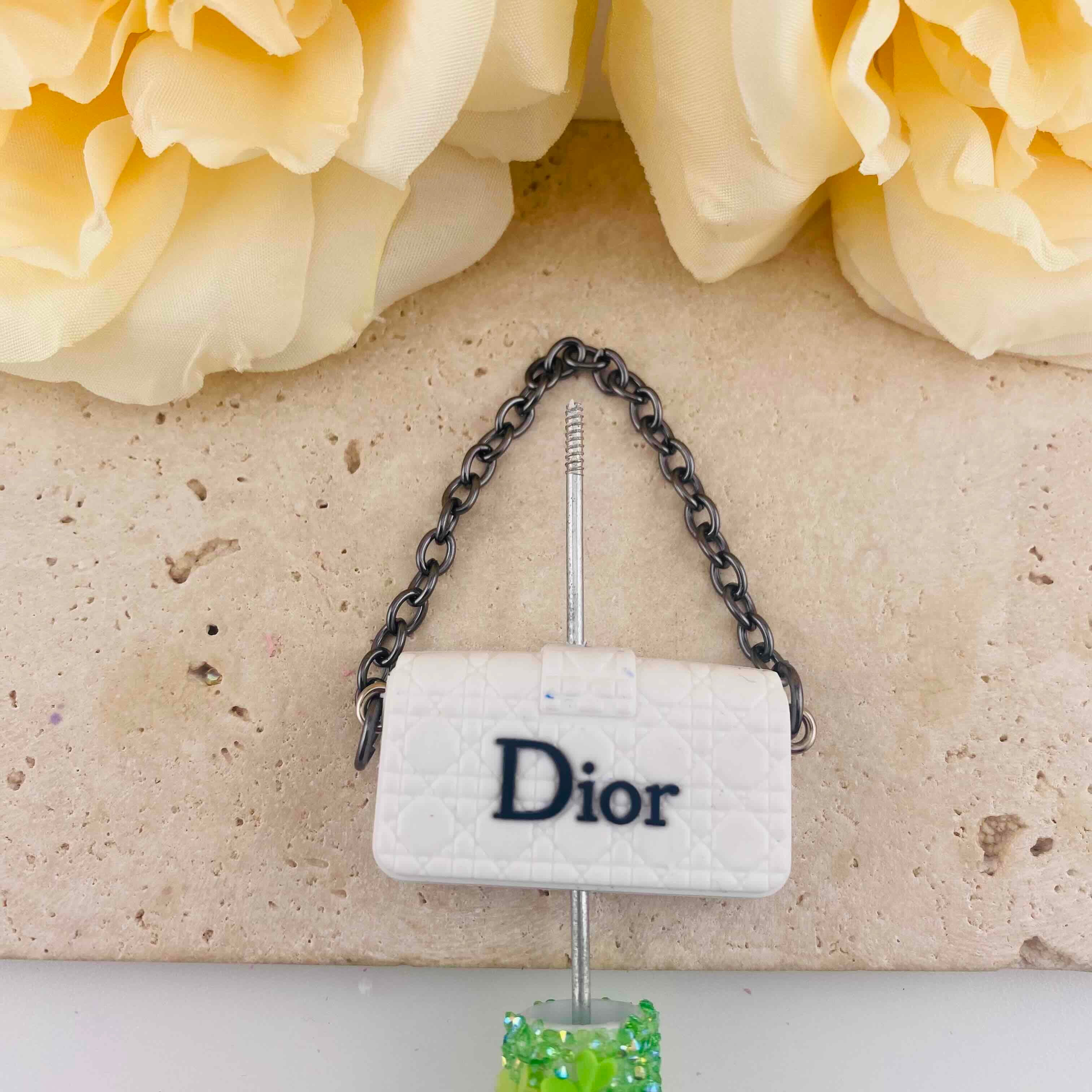 FS5604-About 23*38mm Dior Chain Handbag Silicone Beads