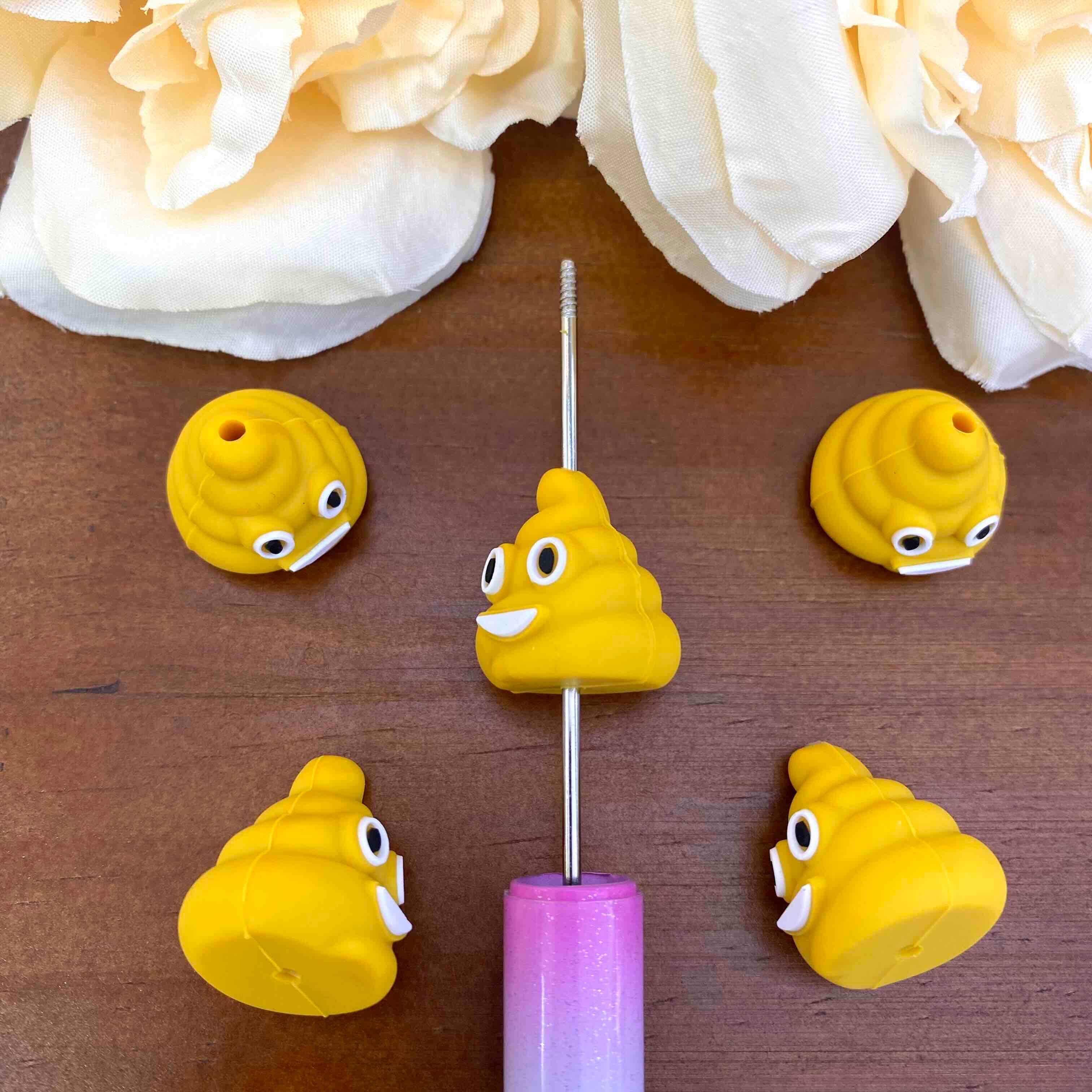 FS20523-3D Poop Silicone Focal Beads