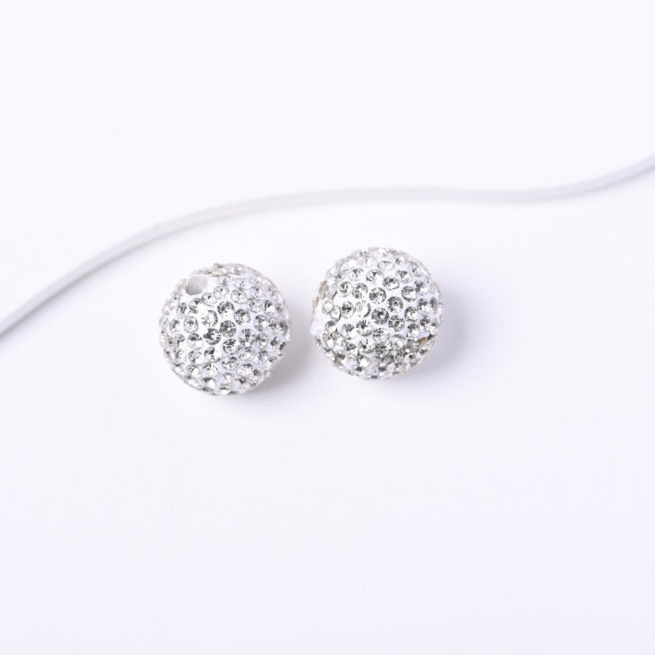 FS20234-16mm Rhinestone Clay Beads For Making Keychain Beadable Pens