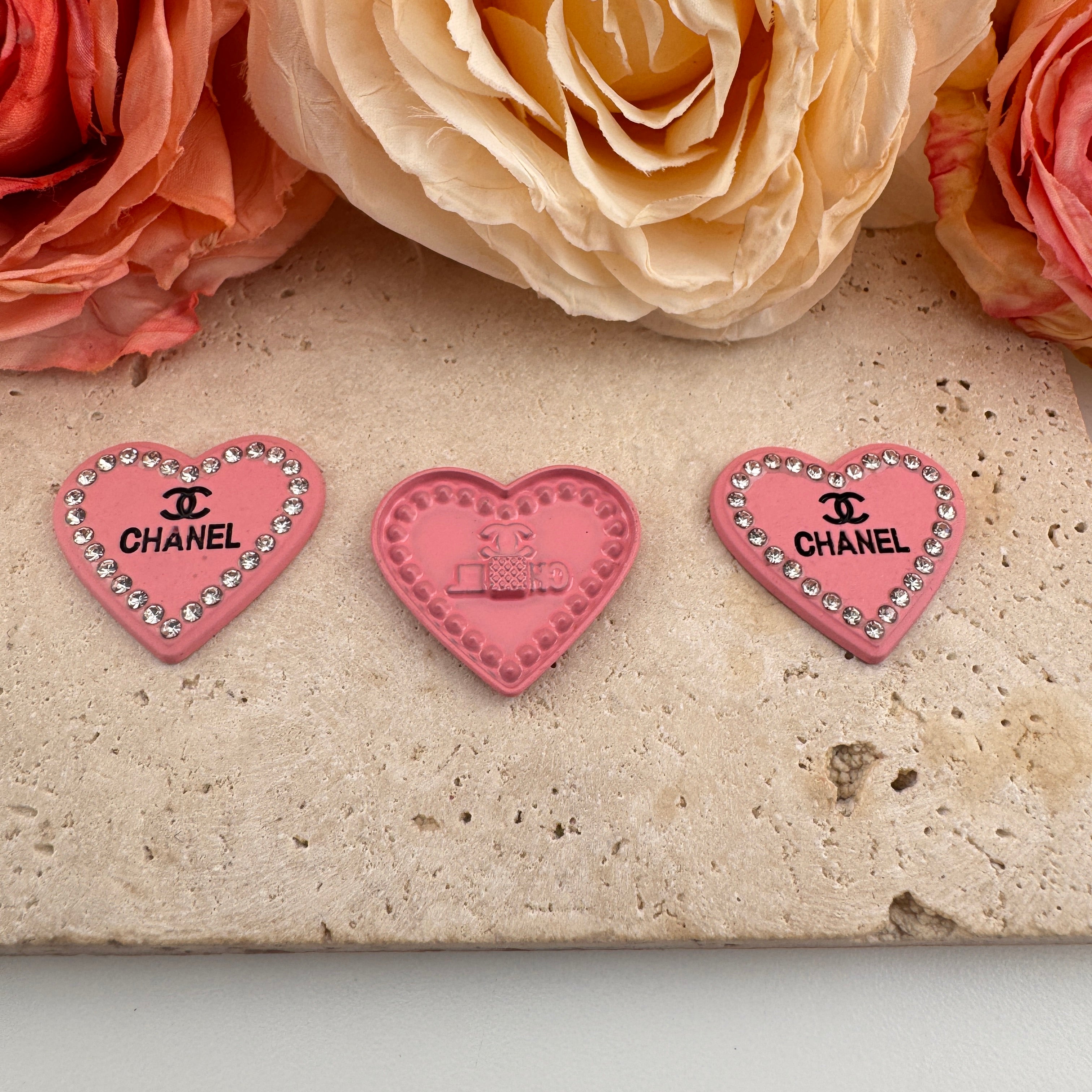 FS2961-About 23*26mm Heart Metal Patch For Making Fancy Beads