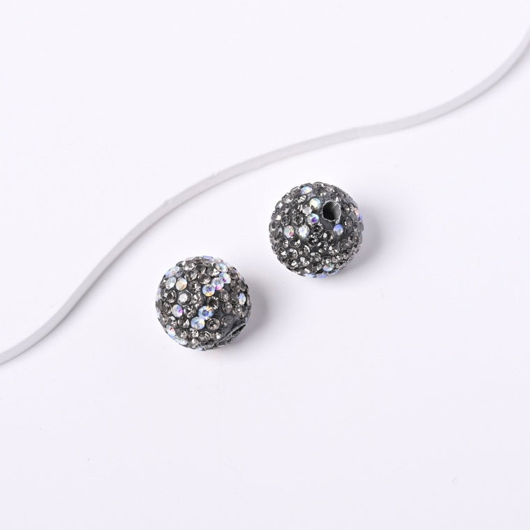 FS20234-16mm Rhinestone Clay Beads For Making Keychain Beadable Pens