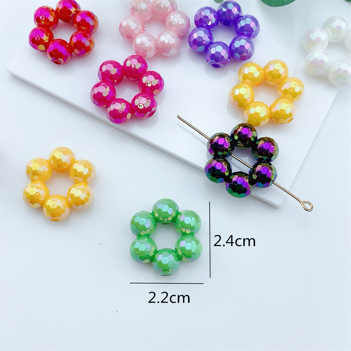 FS2313-Random Mixed Color UV Bead Frame Fit For Beadable Pens