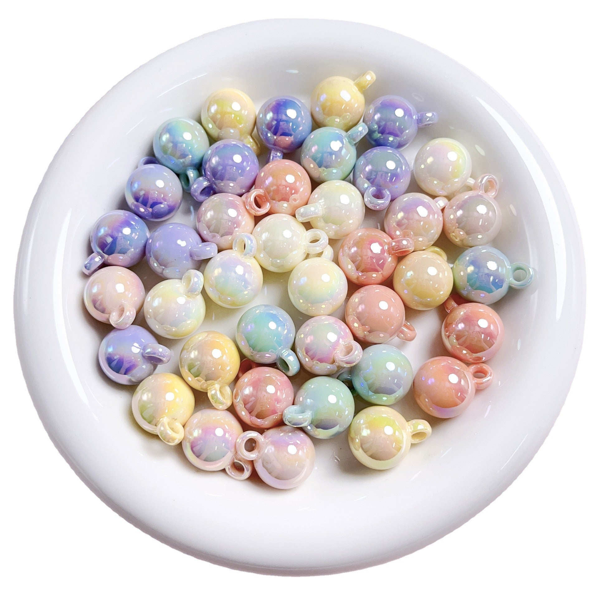 FS2383-16MM UV Solid Color Acrylic Beads For Making Car Hangers