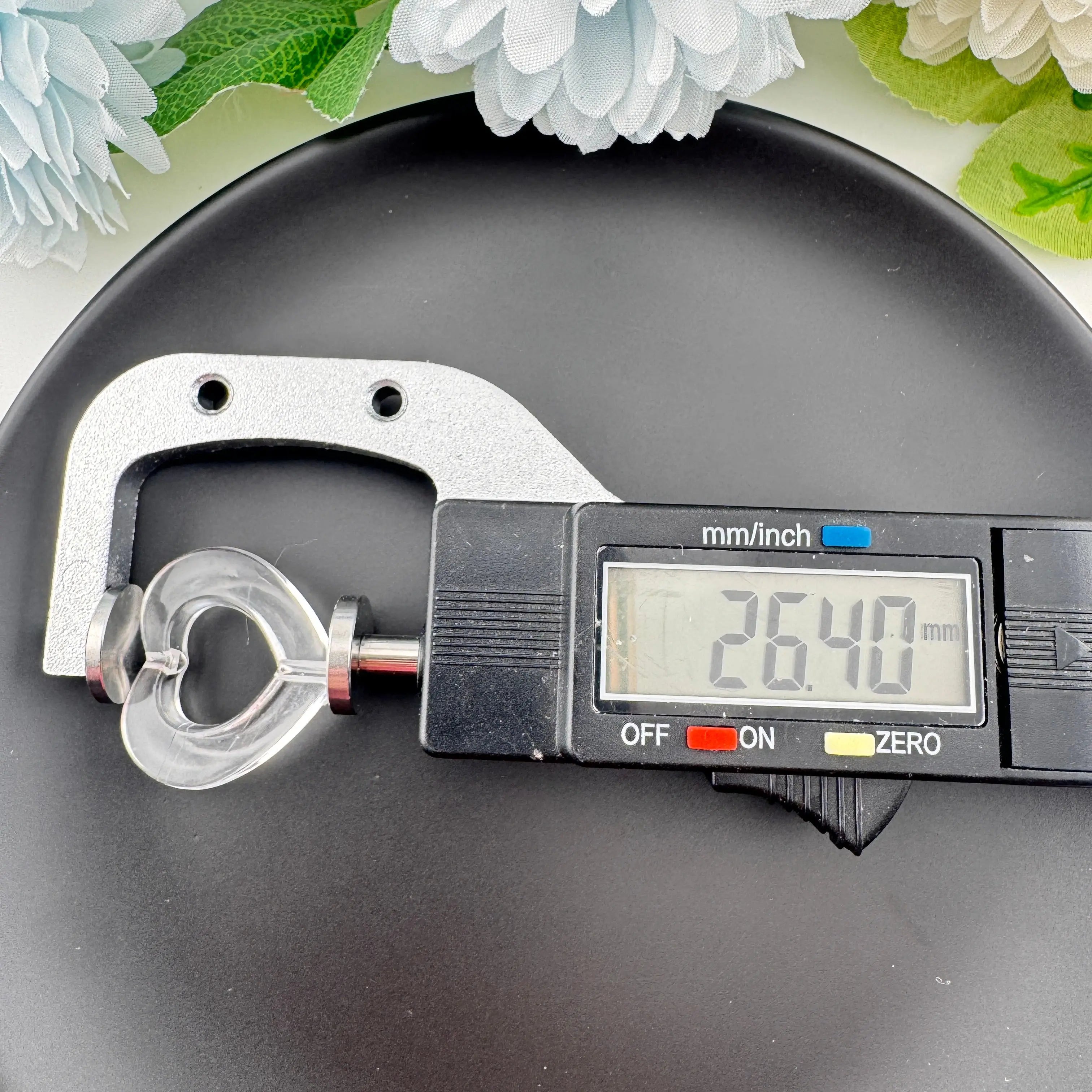 FS0945-About 27×29mm Clear Heart Acrylic Beads