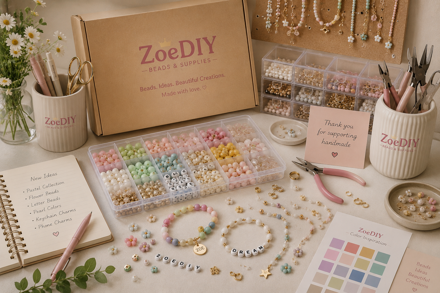About ZoeDIY beads, jewelry making supplies, and handmade craft ideas