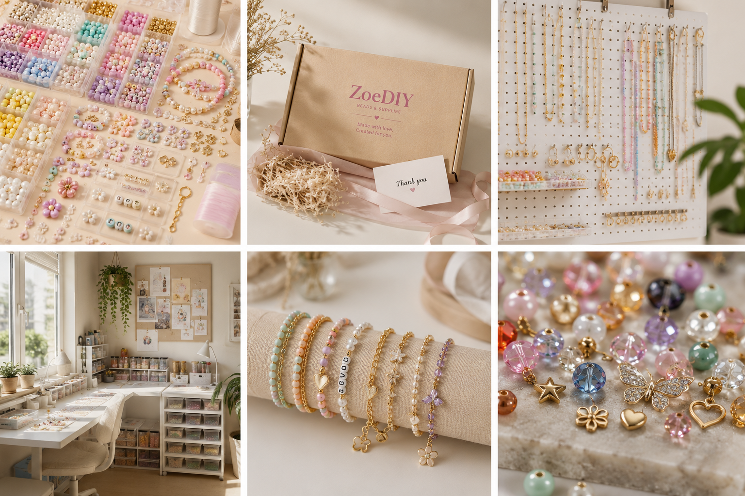ZoeDIY trend-focused beads, jewelry making supplies, charms, and DIY project materials