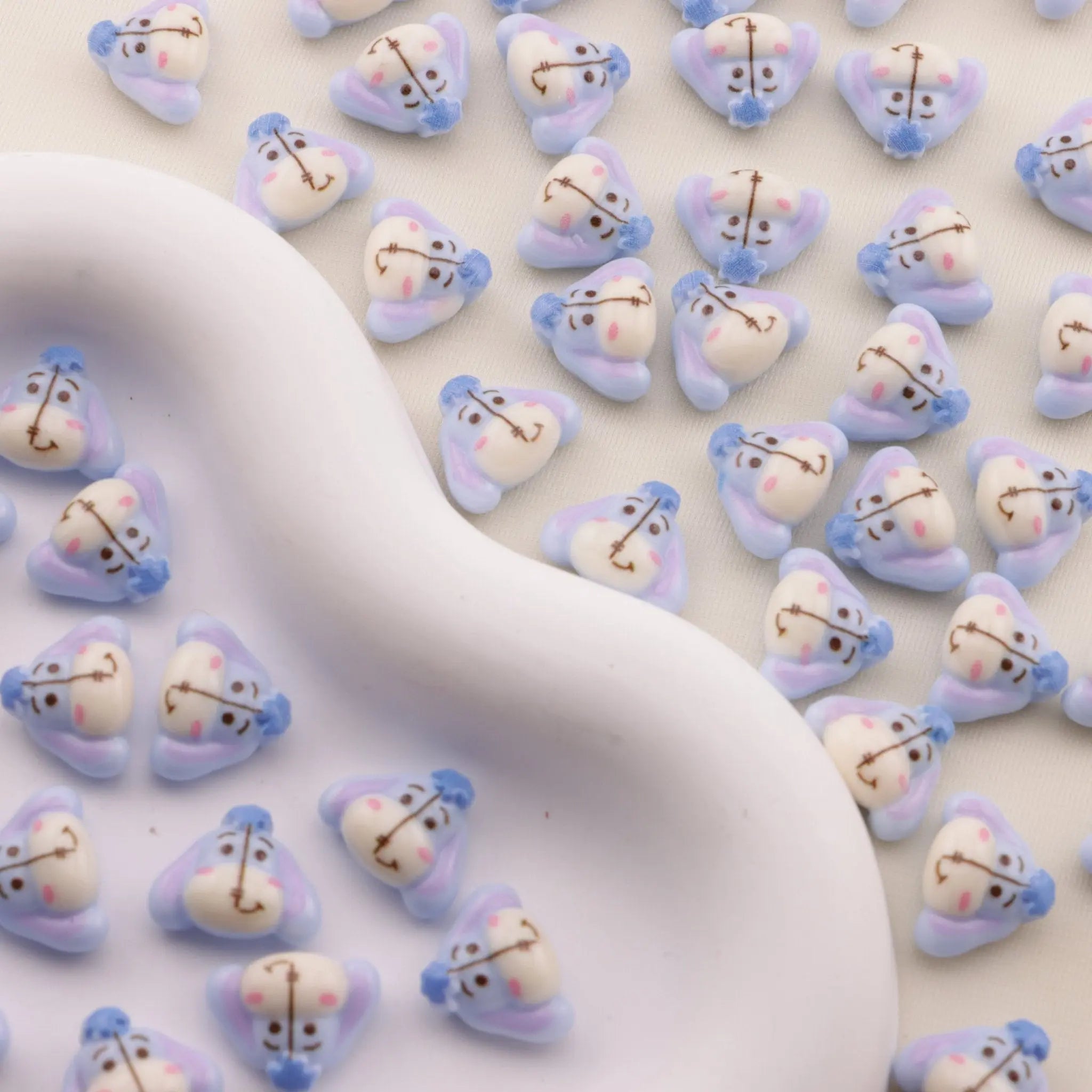 FS6476-Approximately 14×12mm Donkey Nail Charms - Zoe DIY Wholesale