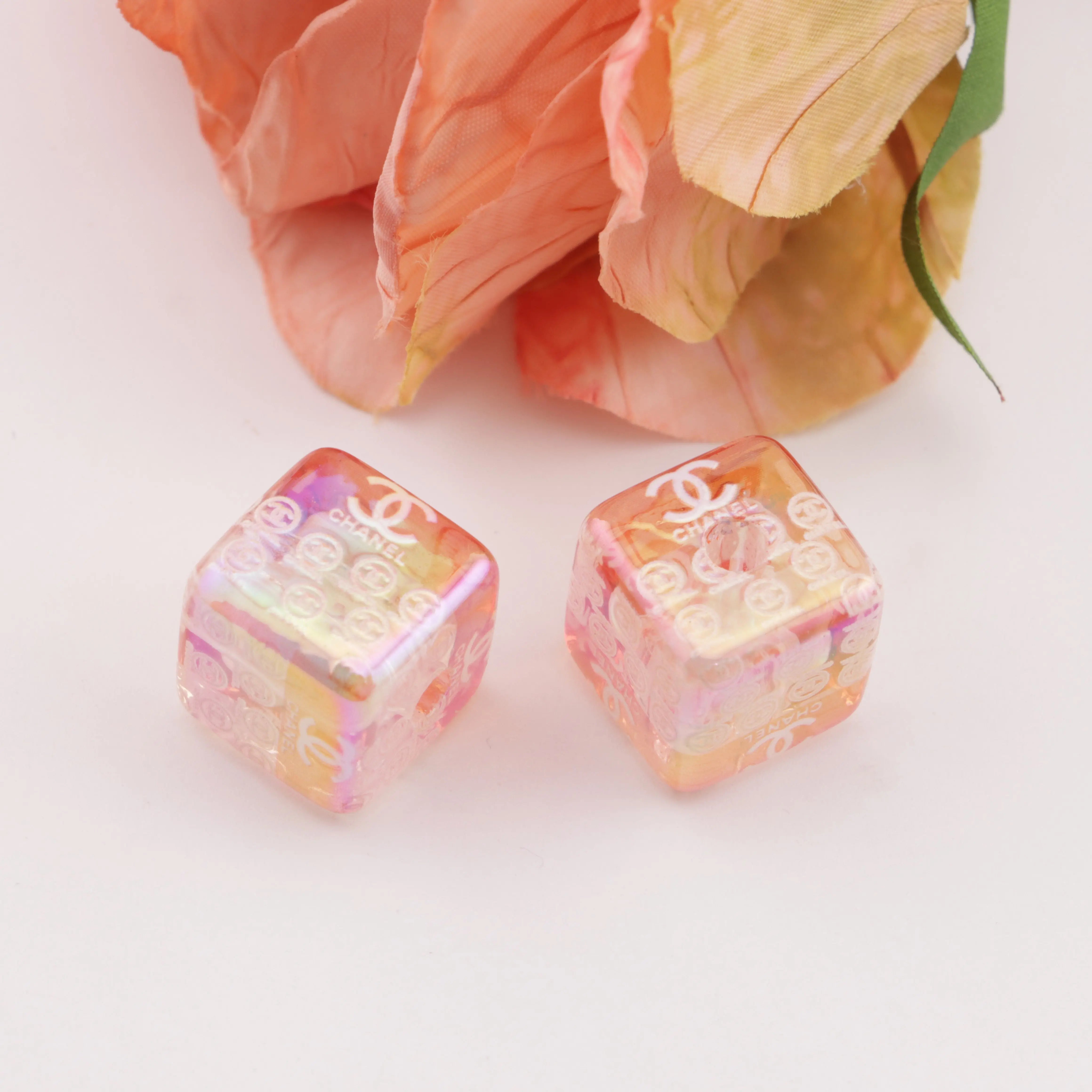 Approximately 15mm CC Square Acrylic Zoe's DIY Shop