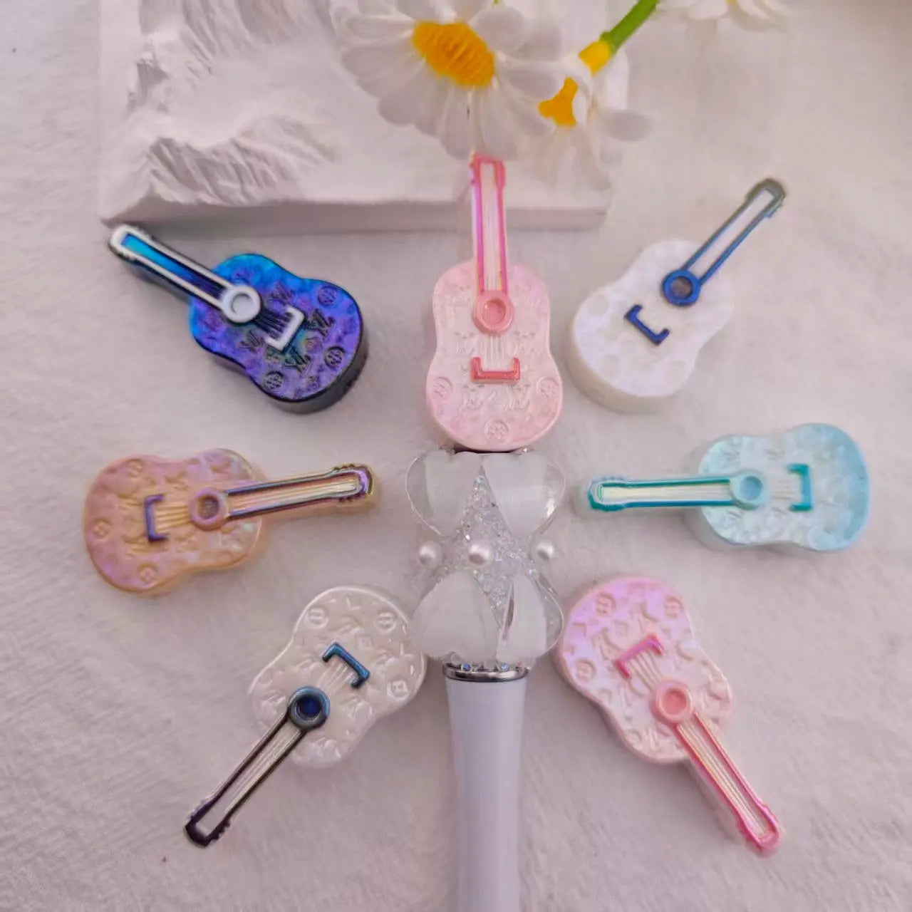 Approximately 40×1mm  Guitar Resin Beads Zoe's DIY Shop