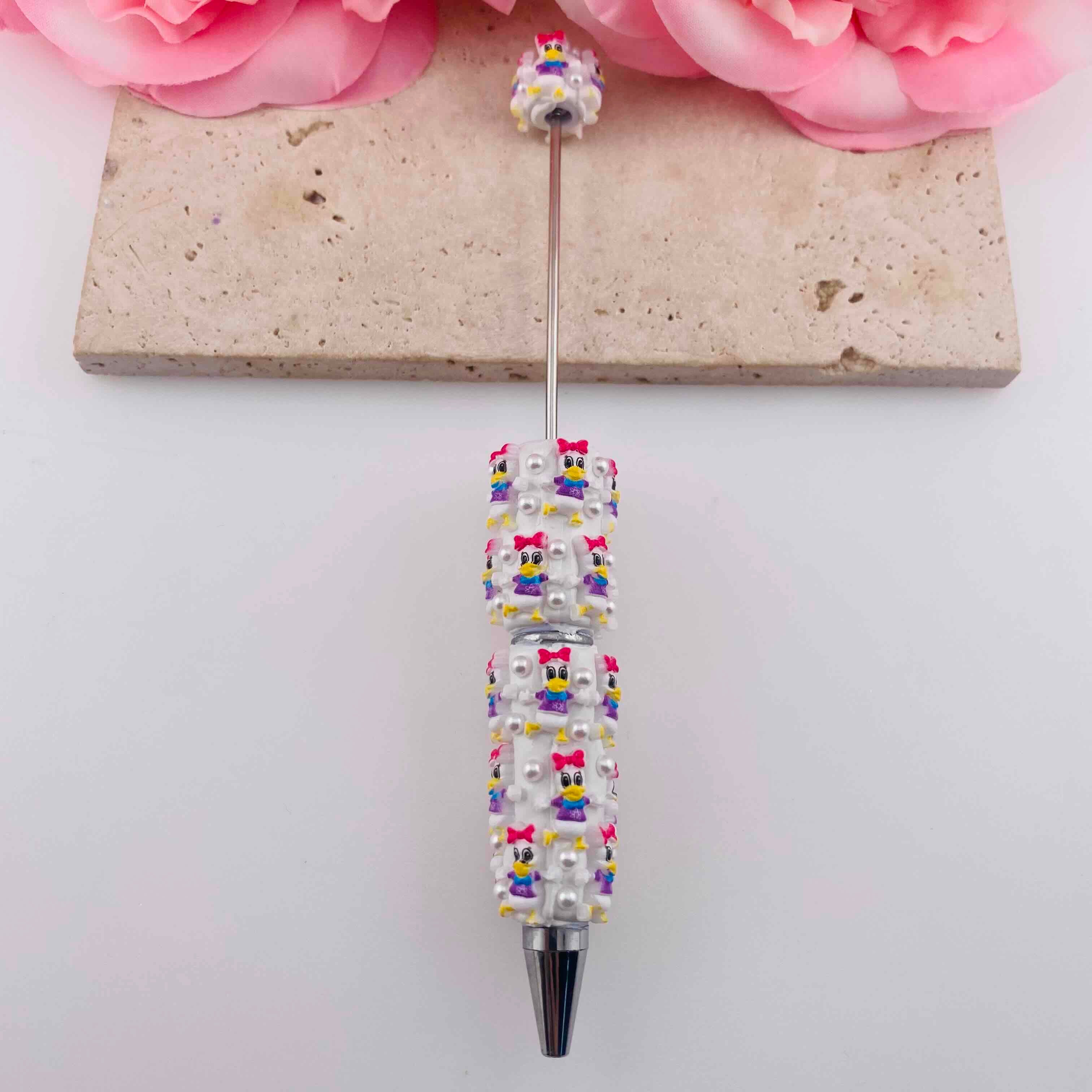 FS19802-Daisy Duck Clay Beaded Pens