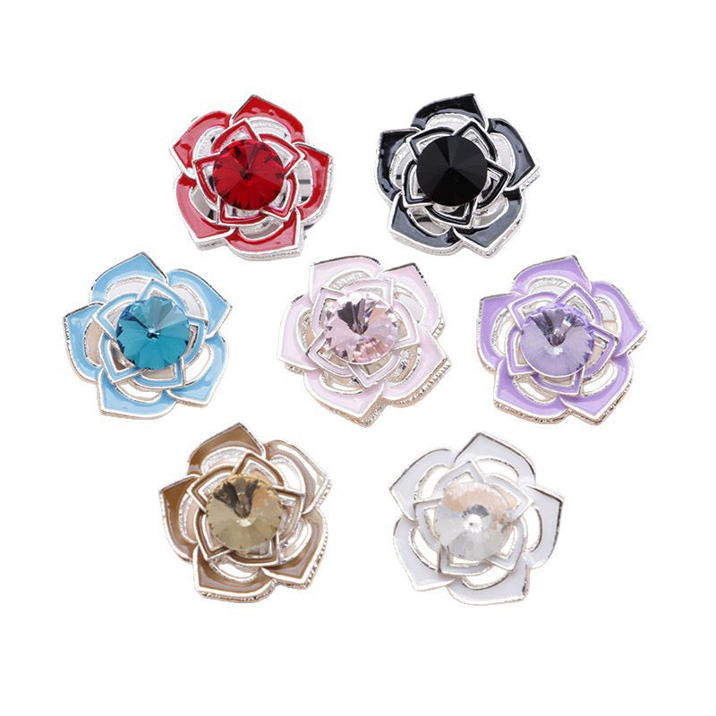 FS5014-About 22mm Flower Metal Charms