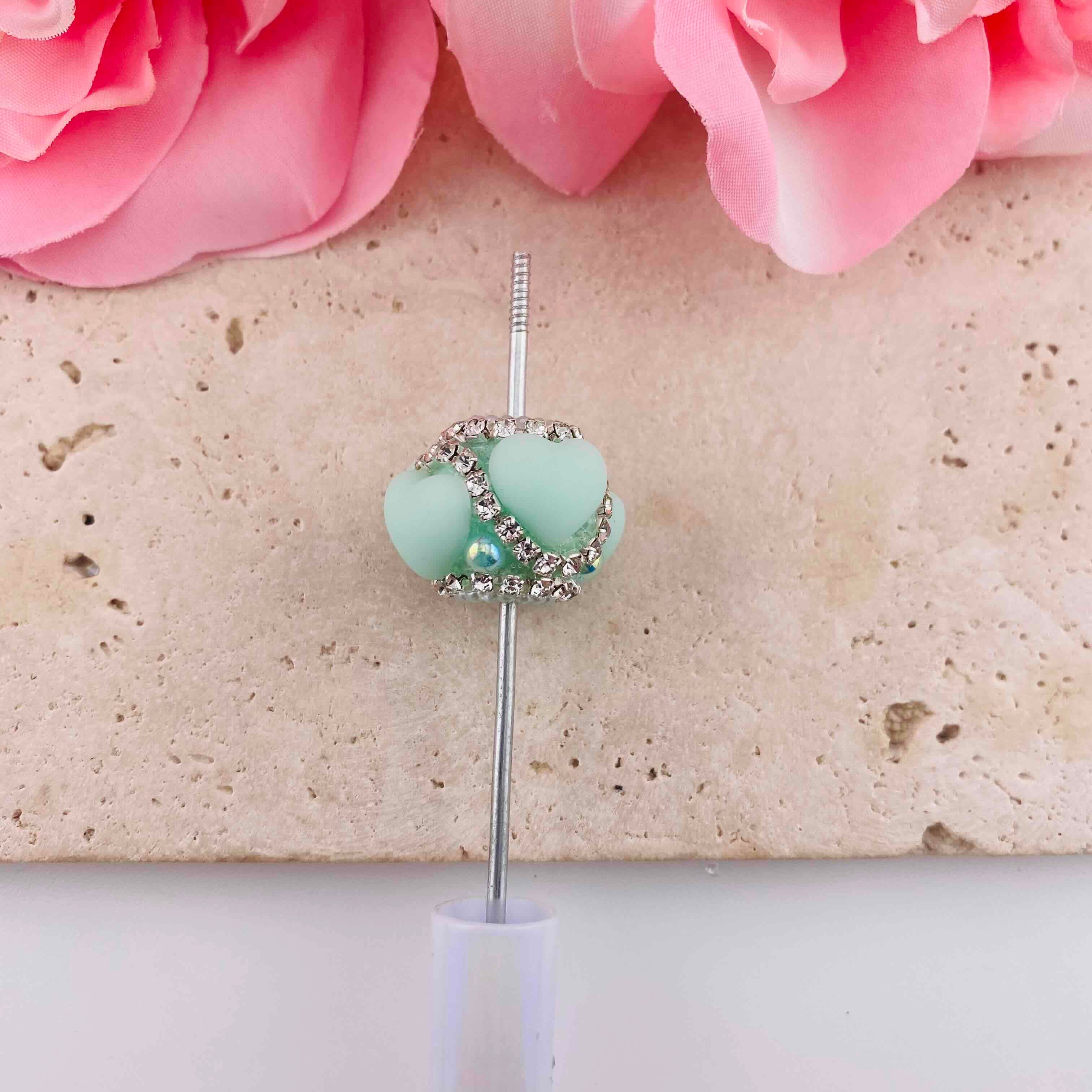 FS19817-About 18*23mm Heart Resin Beads