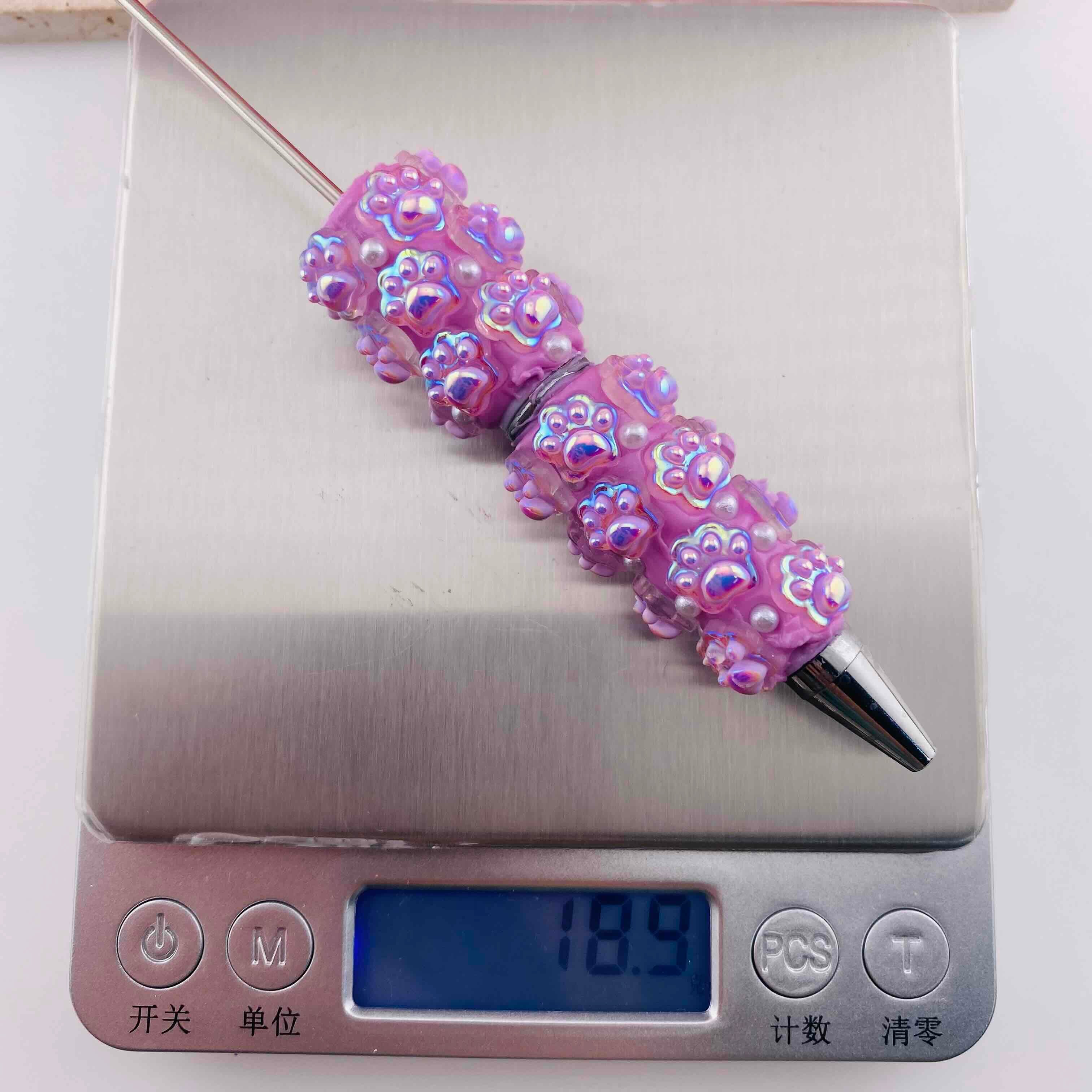FA19786-Cat Paw Clay Beaded Pens
