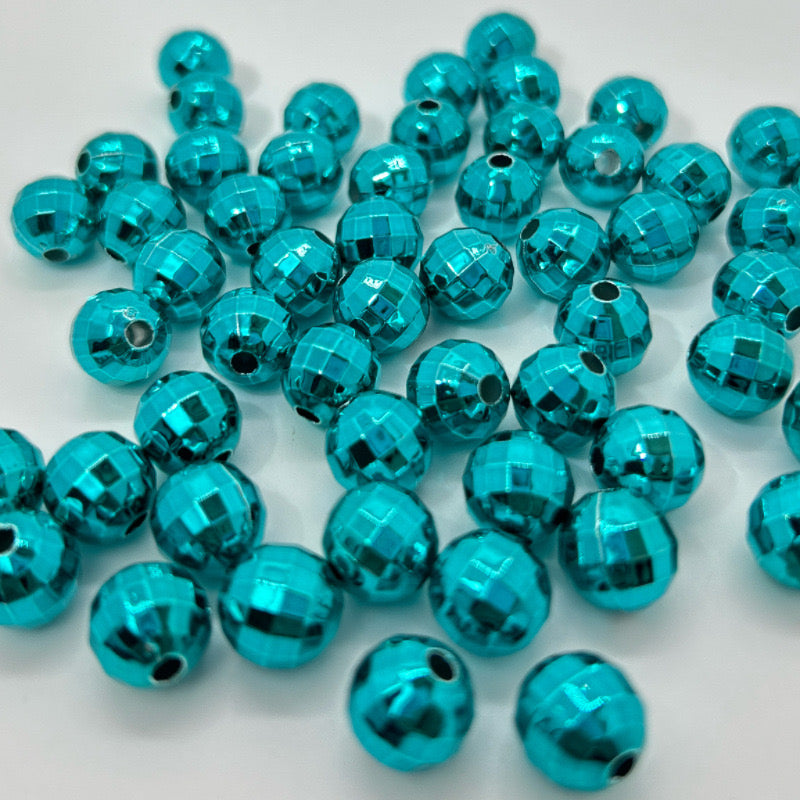 FS2455-16mm Metallic Disco Acrylic Beads Fit For Beadable Pens