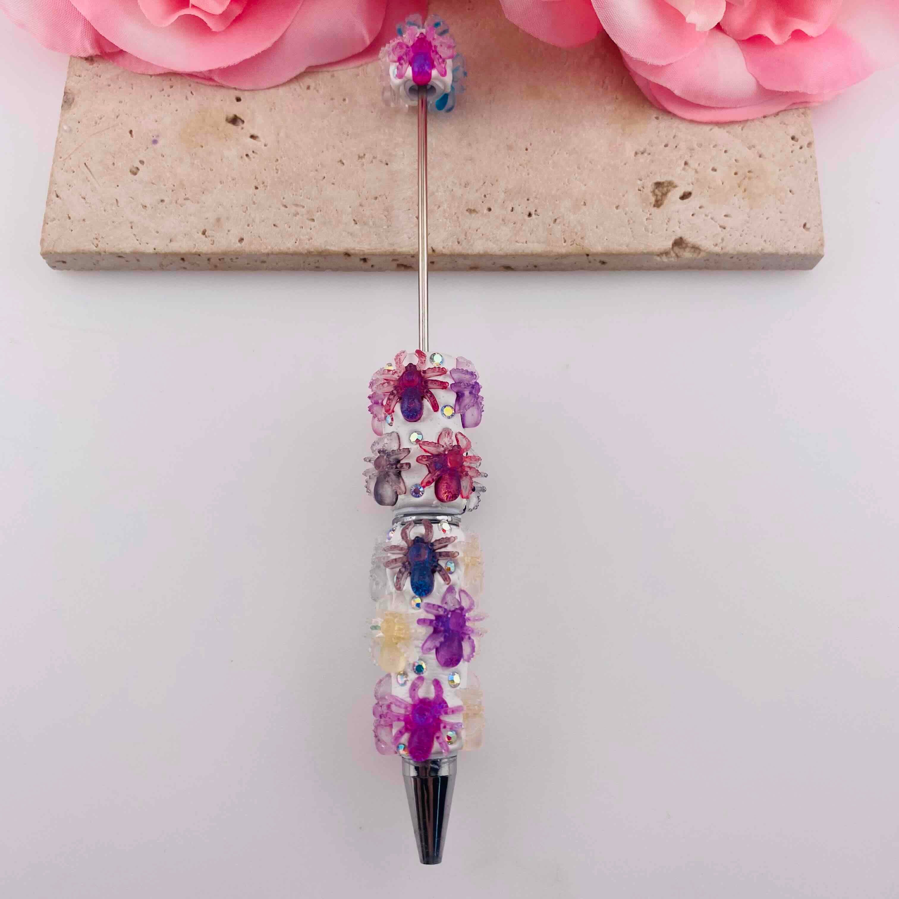 FS19804-Colorful Spider Beaded Pens