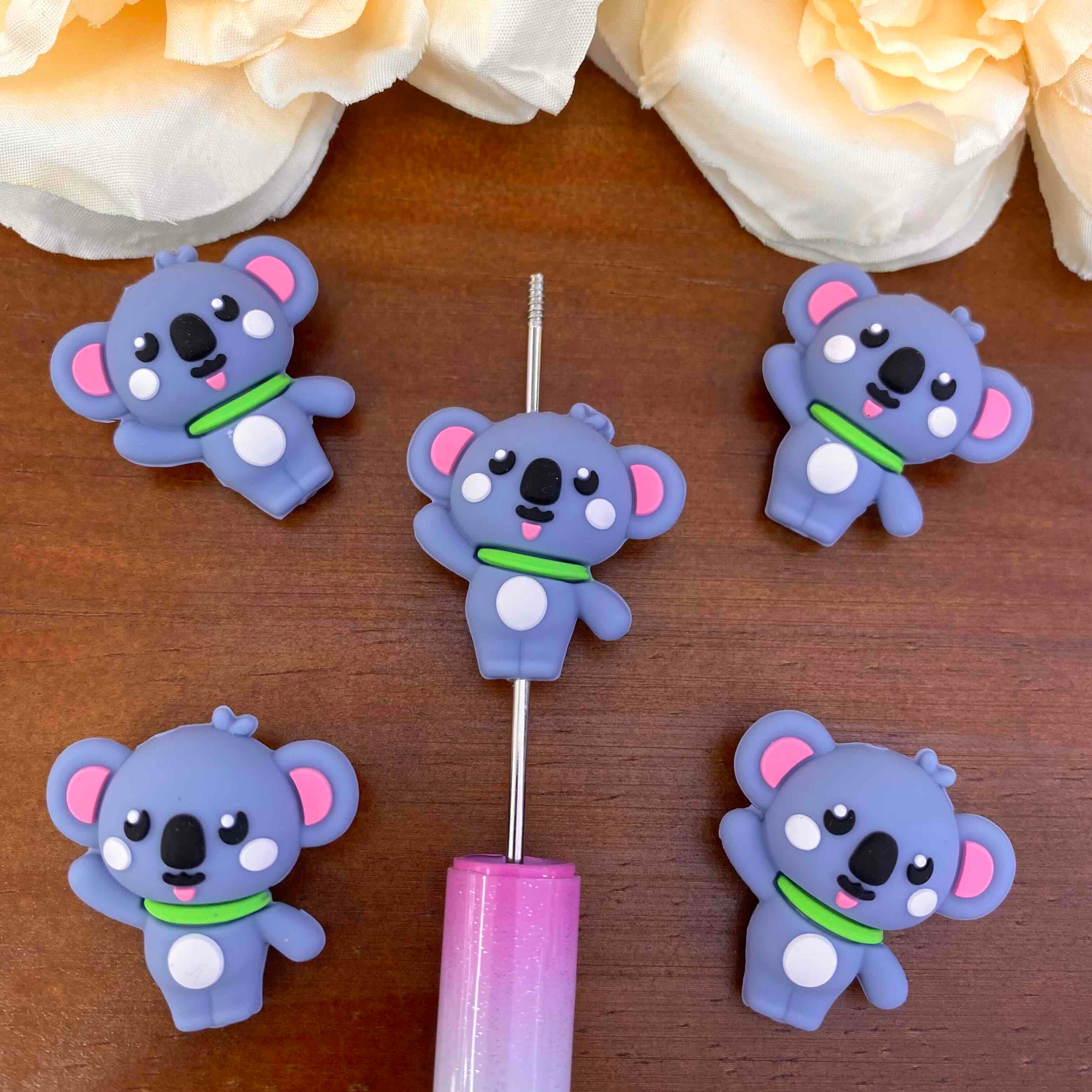 FS20540-3D Koala Silicone Focal Beads